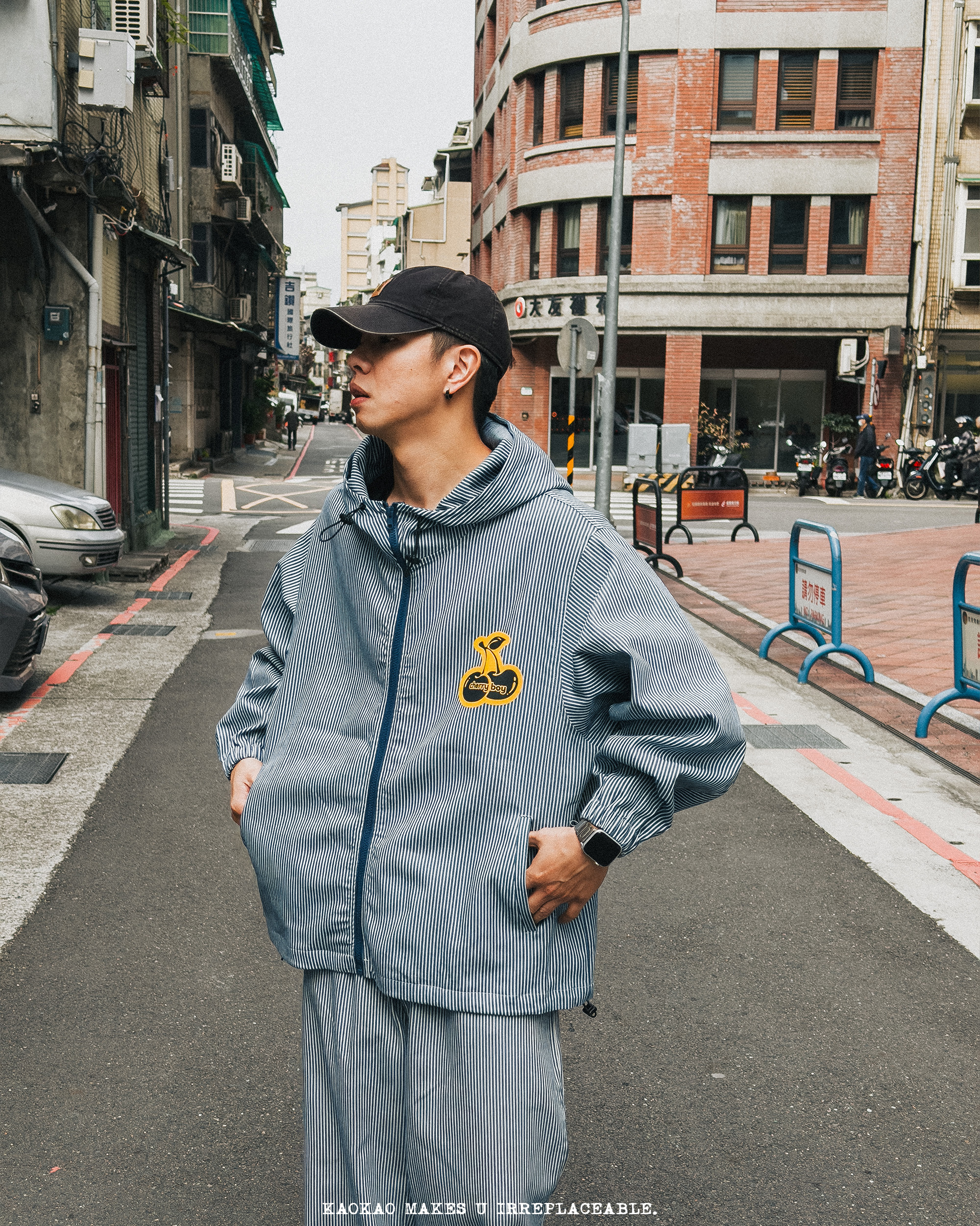 CHERRYBOY STRIPE ZIP JACKET【CB24033】