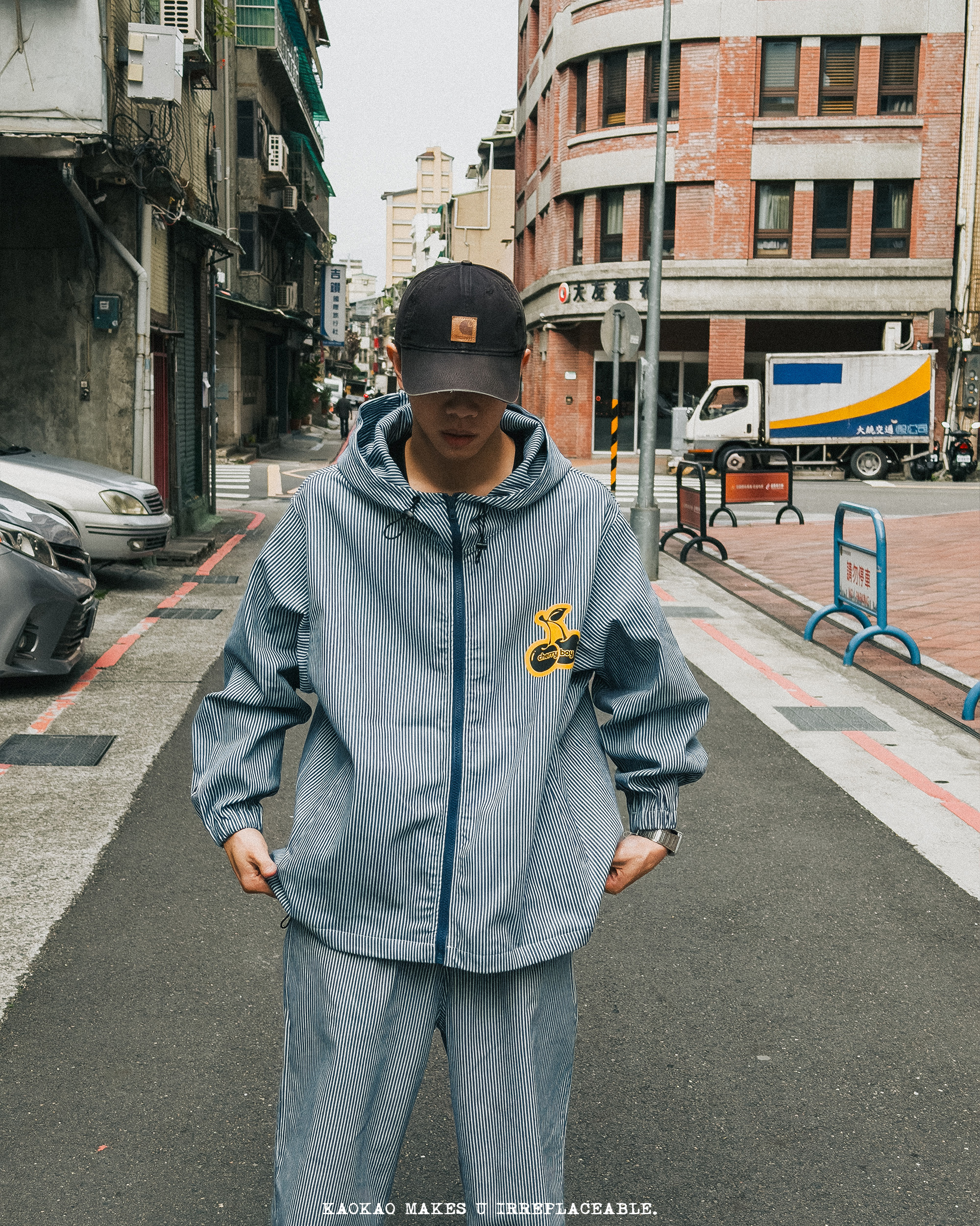 CHERRYBOY STRIPE ZIP JACKET【CB24033】