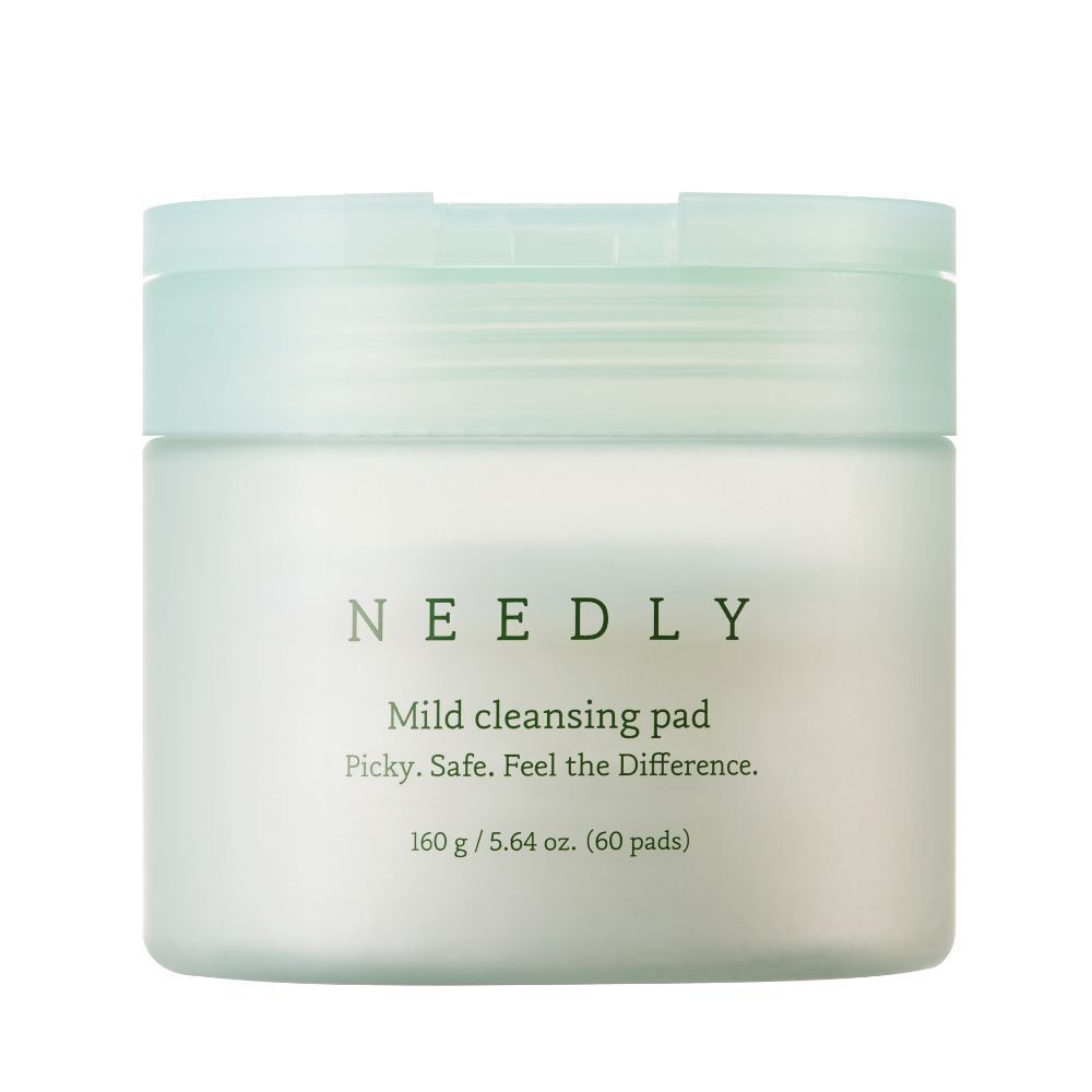 NEEDLY 溫和潔面棉片 60片/160g [平行進口]