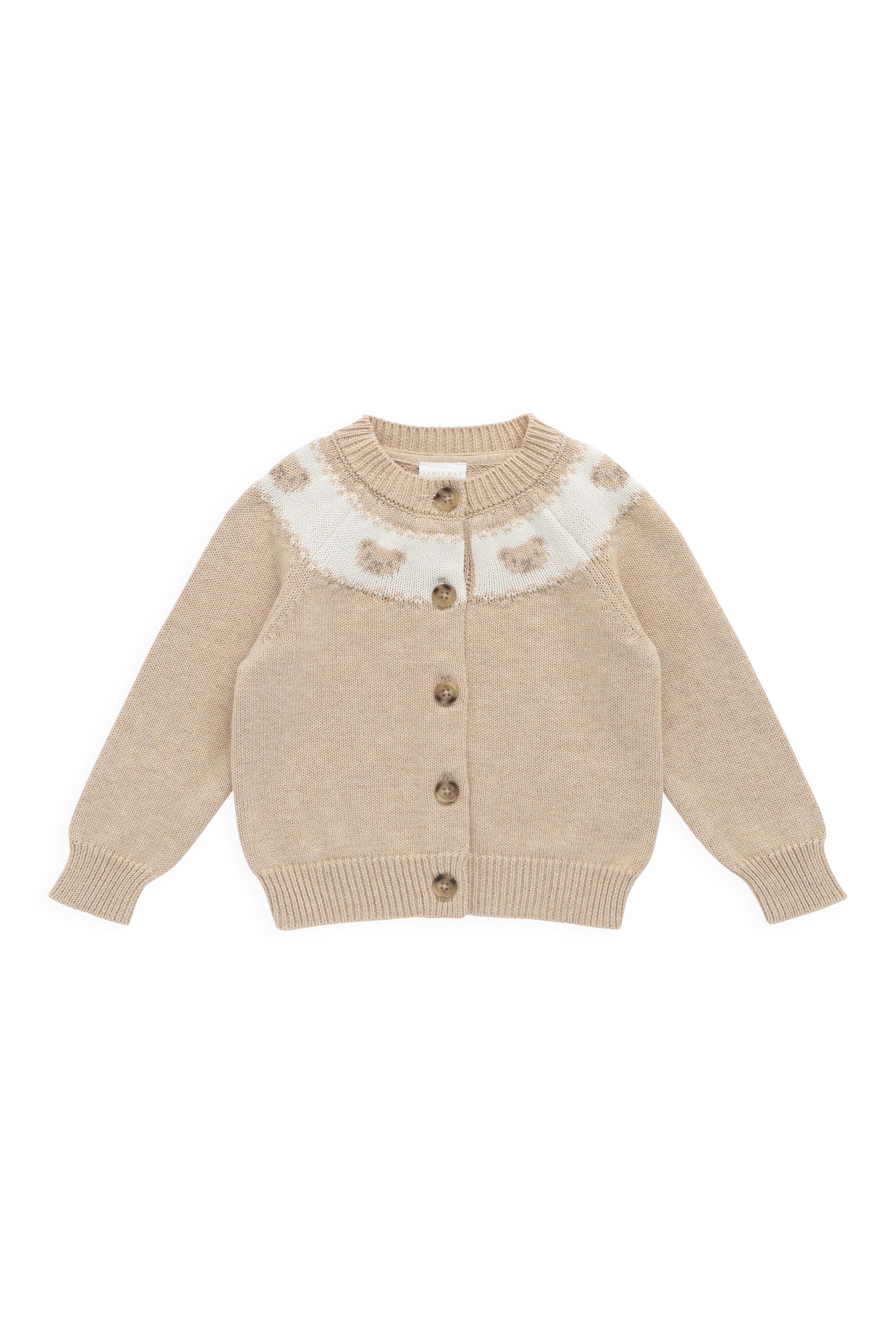 【預購】JAMIE KAY -Riley Cardigan - Riley Jacquard（Wheaten Marle）