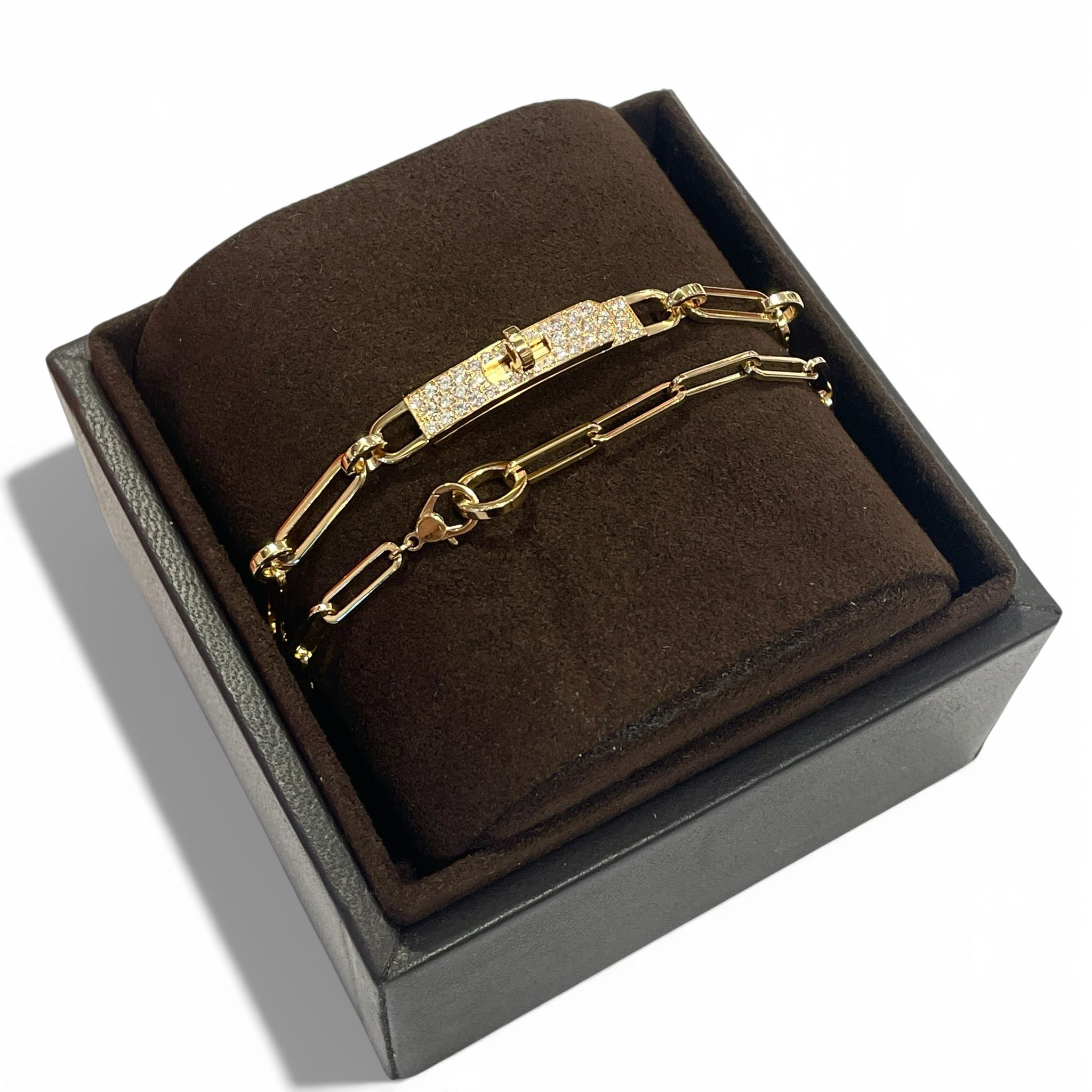 全新HERMES NECKLACE KELLY CHAINE CHOKER SMALL, 18k黃金鑽石, H218273B 00, #愛馬仕 頸鏈/手鏈, #BRAND NEW #香榭站正品