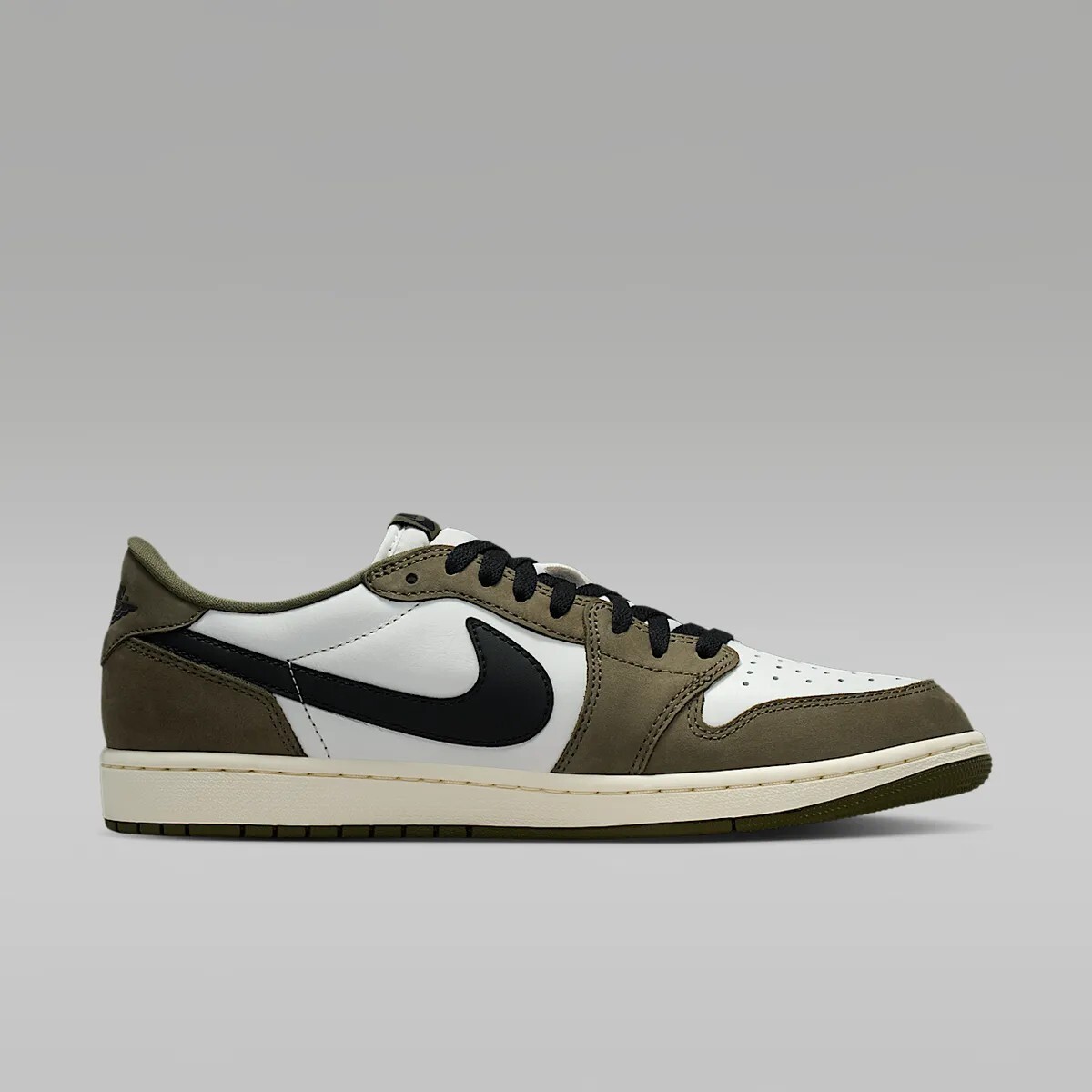 iSNEAKERS｜Air Jordan 1 Low OG ''Medium Olive'' 橄欖綠 白綠 奶油底 復古 麂皮 TS平替 倒鉤配色 HQ6998-200 HQ6999-200