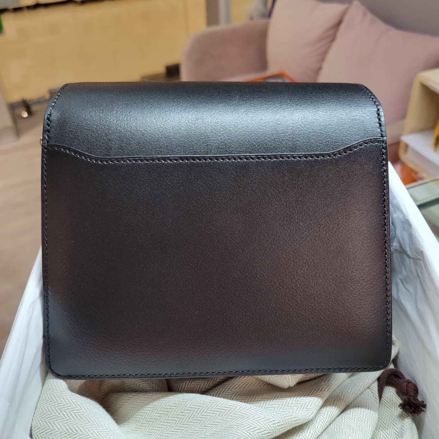 90%NEW HERMES MINI ROULIS NOIR CK 黑色銀扣