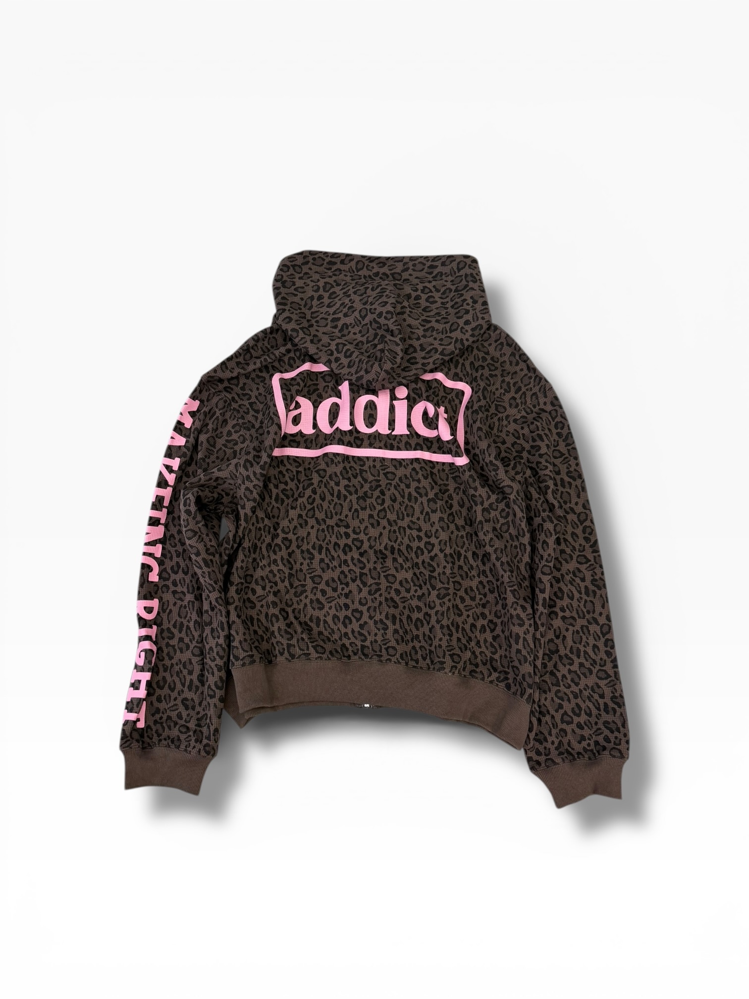 MTA外套-威化布拉鏈帽Tee(豹紋）