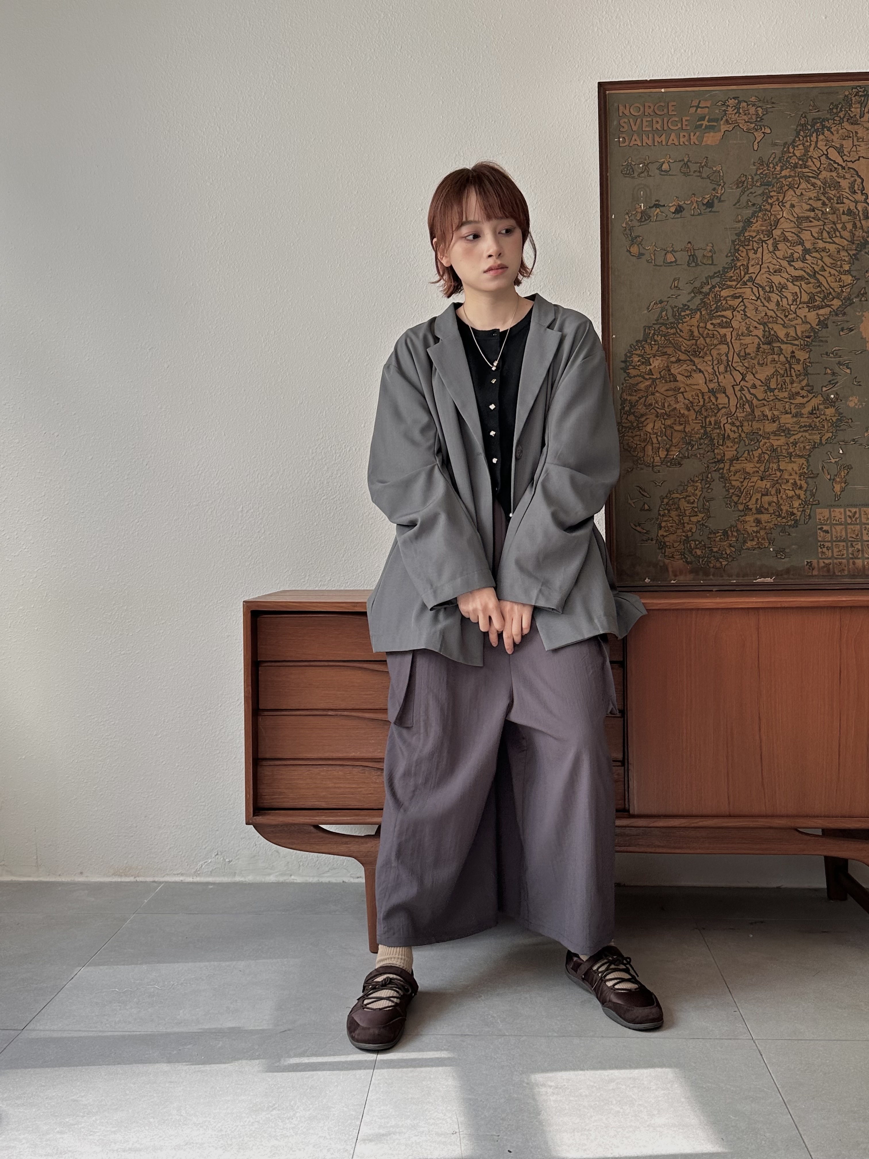 鐮刀袖西裝外套 - JK53791