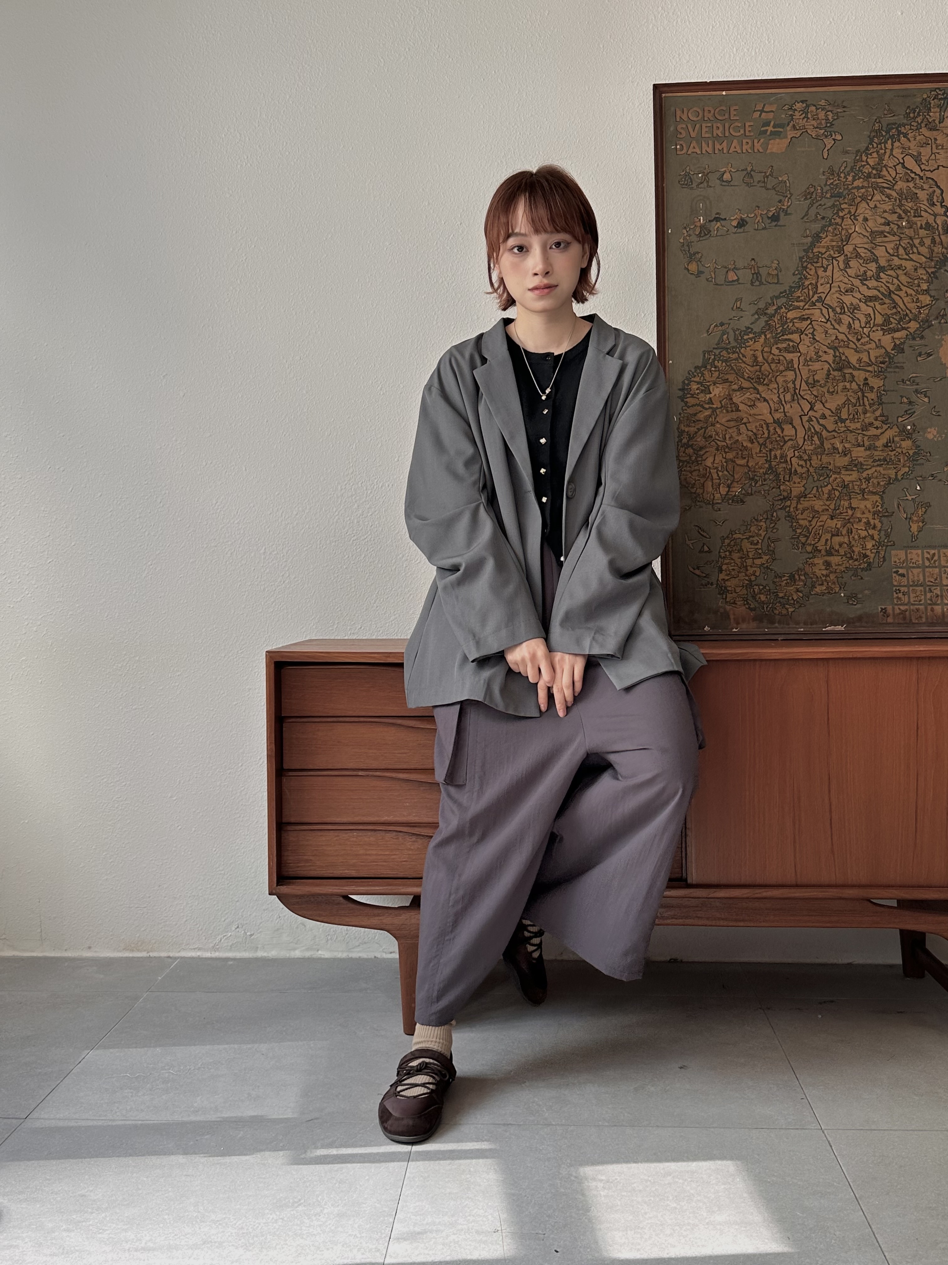 鐮刀袖西裝外套 - JK53791