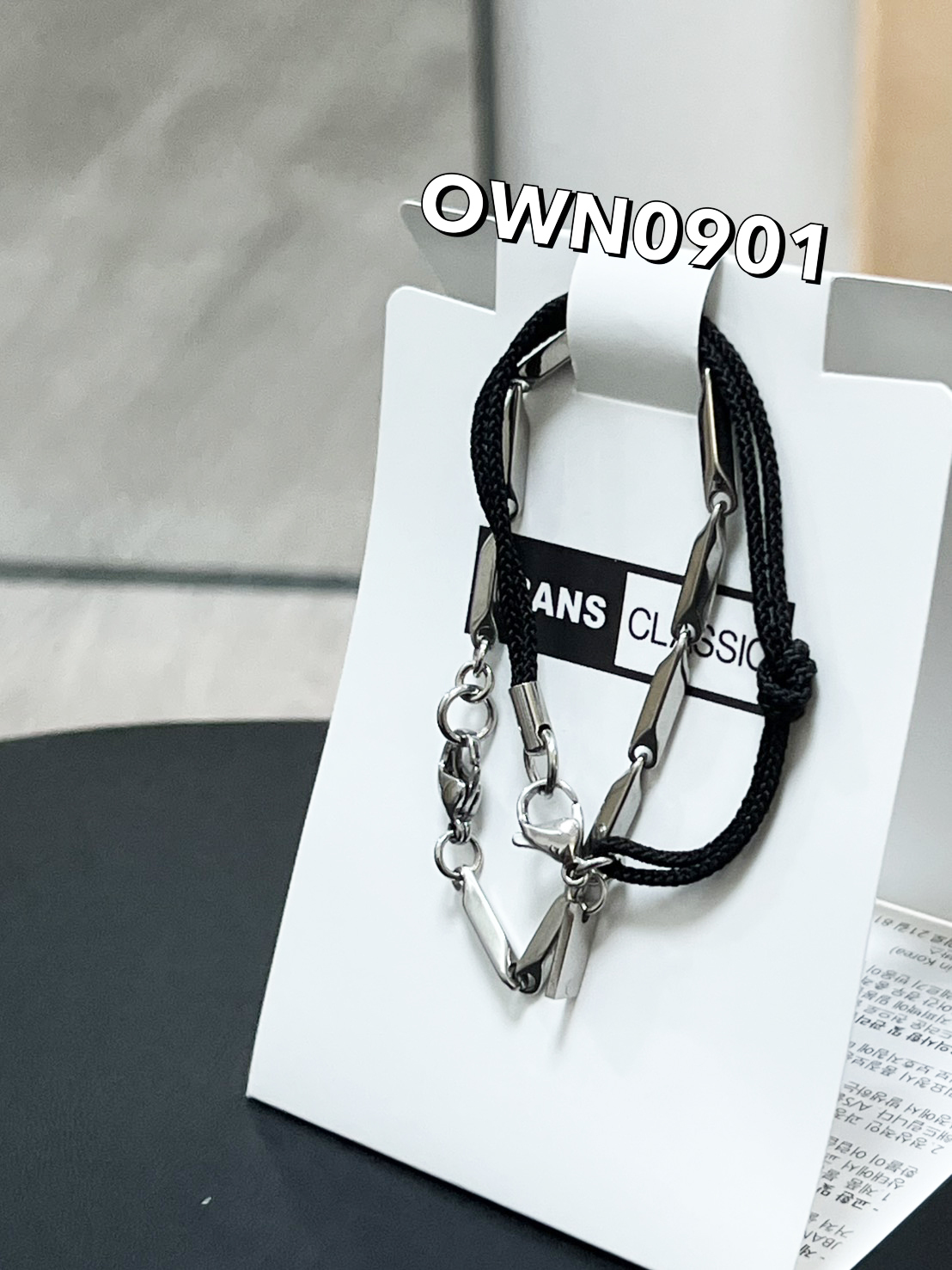 【OWN】JBANS CLASSIC 雙手鏈 手鍊 繩子 韓國 飾品 手術鋼 經典老牌 男女款 情侶款