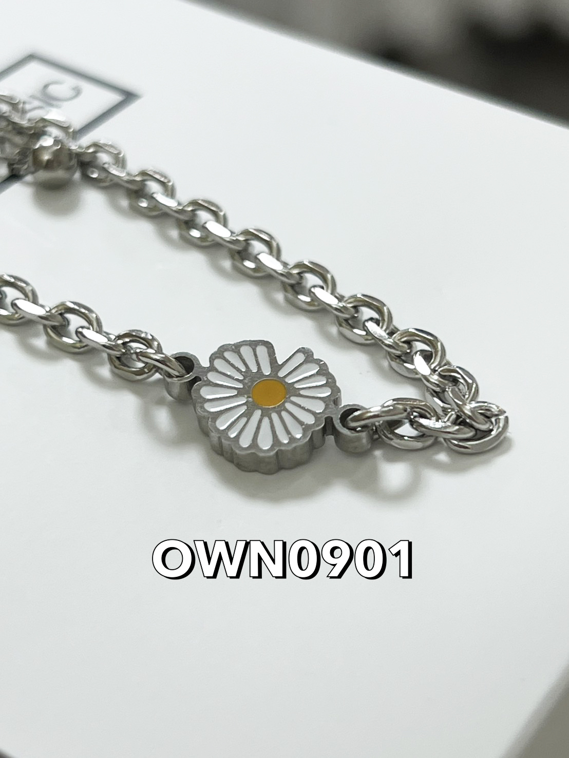 【OWN】JBANS CLASSIC 手鍊 韓國 飾品 雛菊 花花 手術鋼 皮革鍊式組 經典老牌 男女尺寸