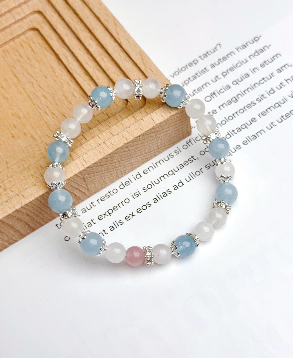 海藍寶/白月光水晶手鍊