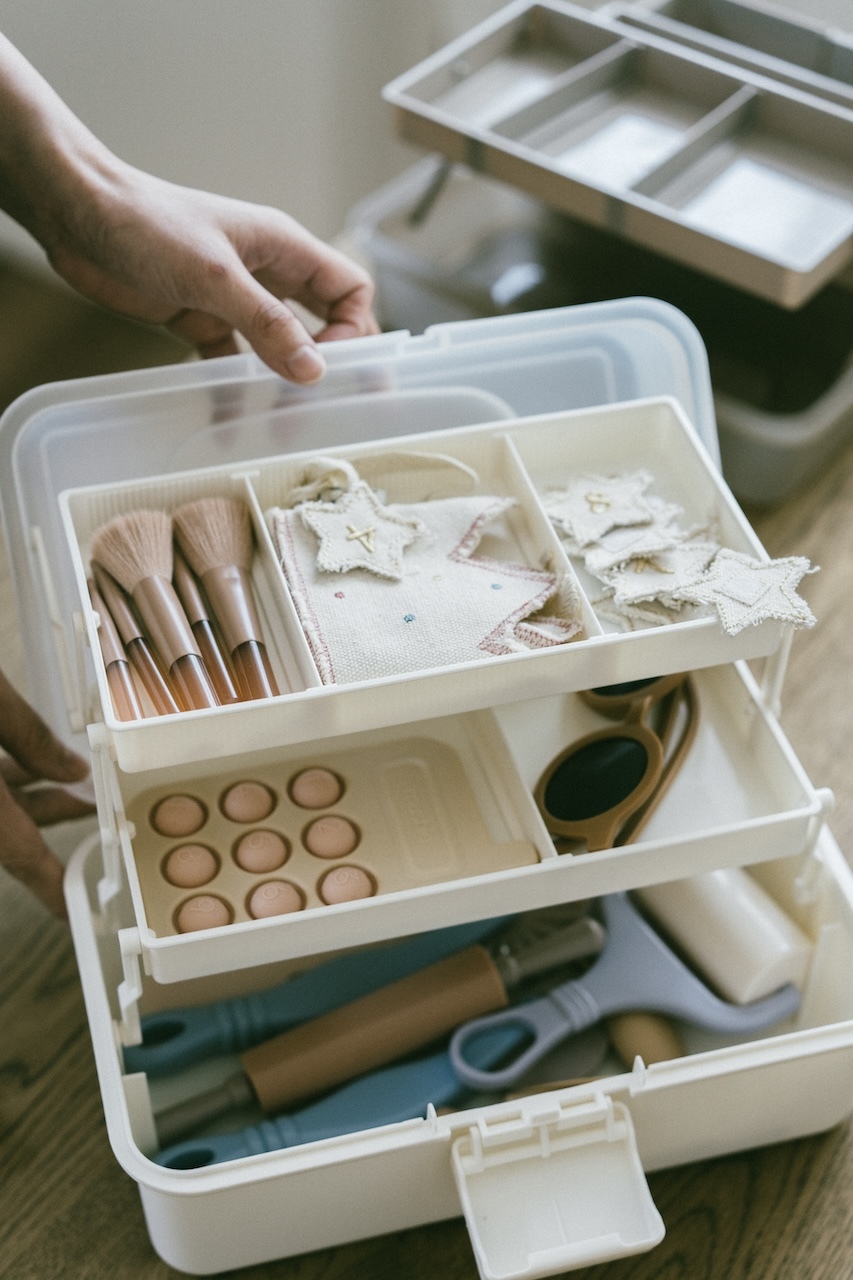 3COINS大容量三層手提收納箱