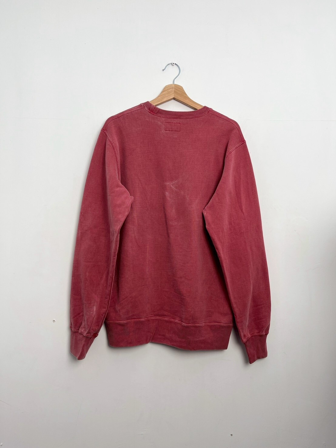 SUPREME ‘Embroidered Overdyed Crewneck SIZE M