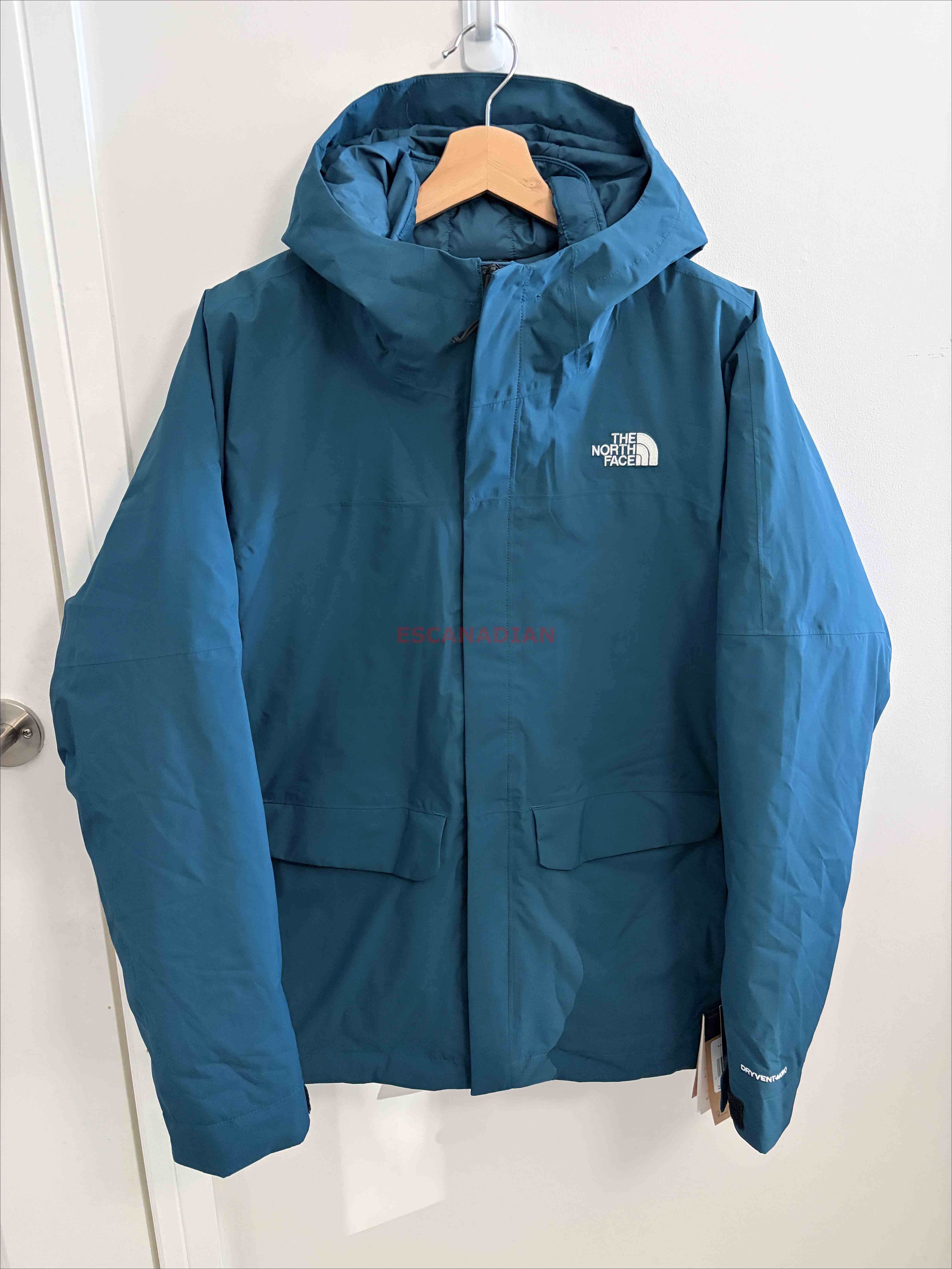 THE NORTH FACE 男大人 Dryvent Mono系列 保暖三合一 刺繡小標 防風 防水 鋪棉內裡 外套 (內裡可單穿)