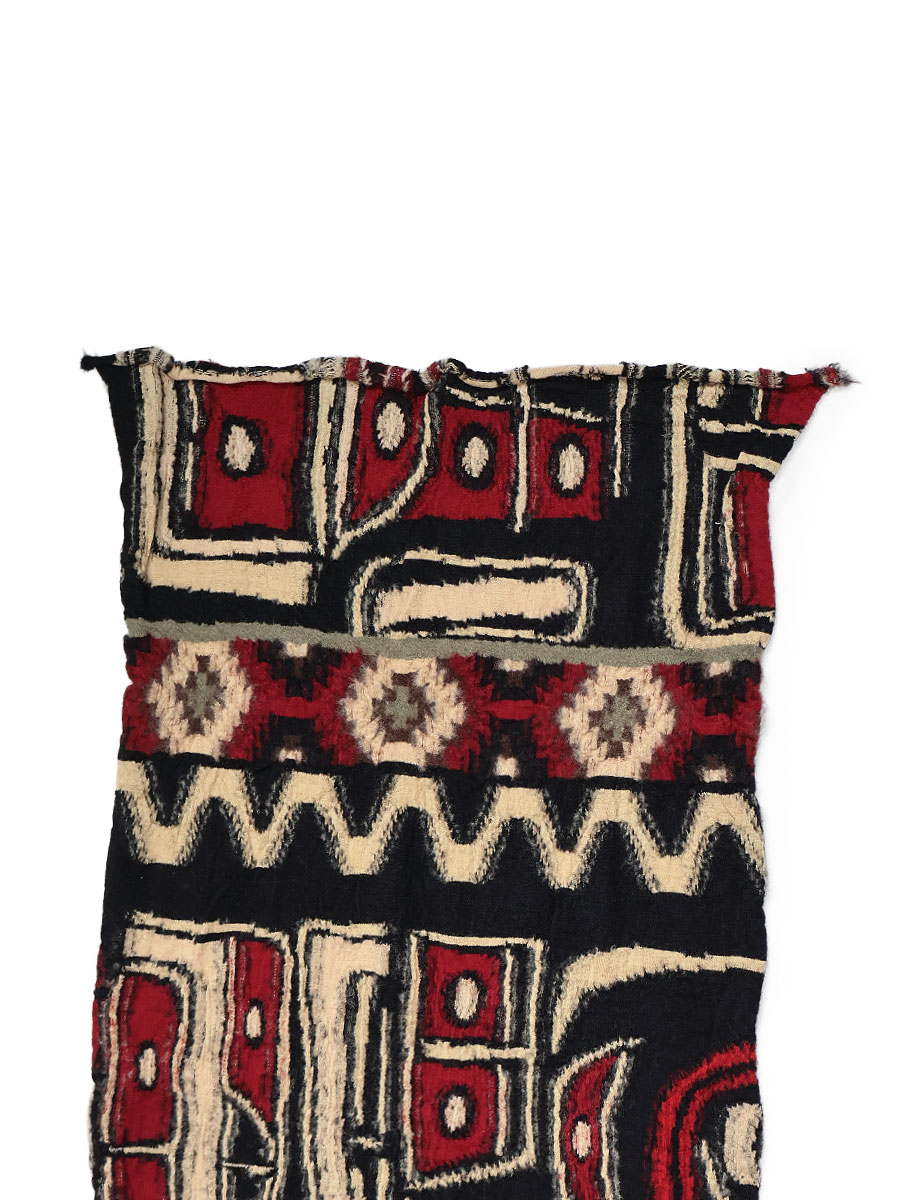 2025AW KAPITAL Felted wool Alaska-Raven HAPPY scarf 羊毛 民族風 編織 圍巾 現貨 K2512XM569