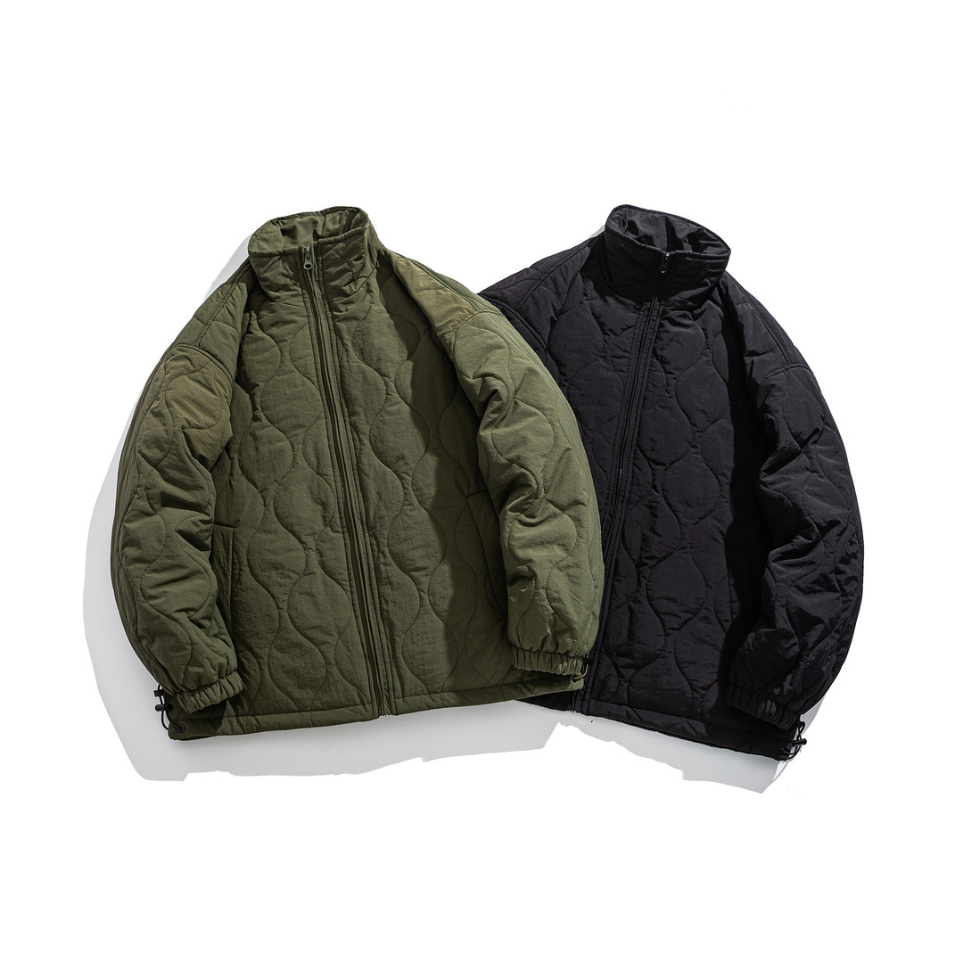 日系搖粒絨絎縫棉外套