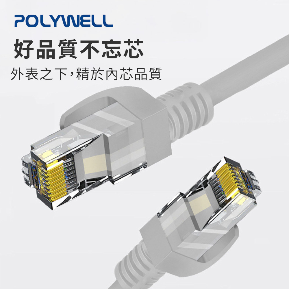 POLYWELL寶利威爾 高速網路線CAT6【DZ0214】