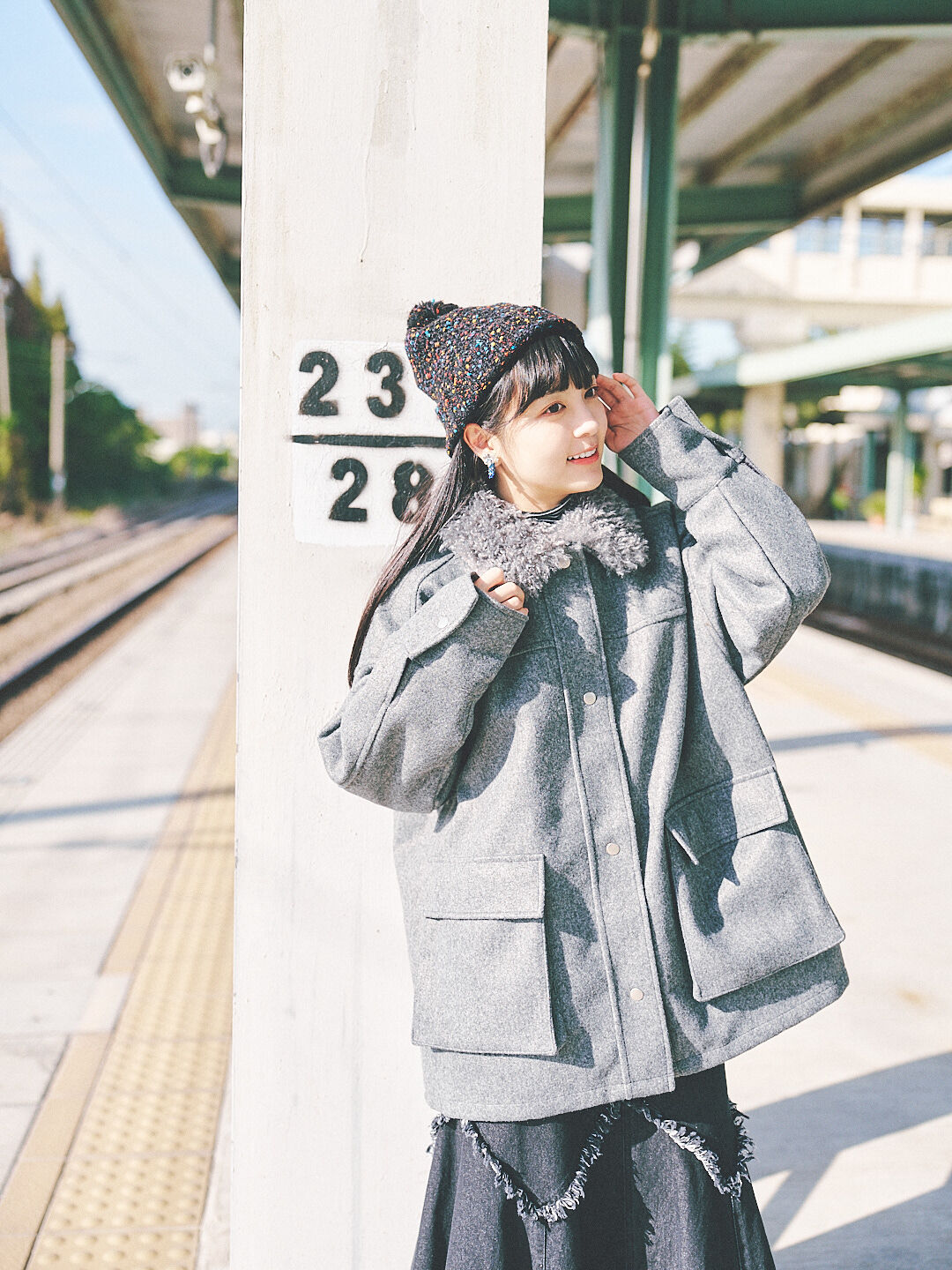 (限量)冬日回放中！2way毛絨翻領外套