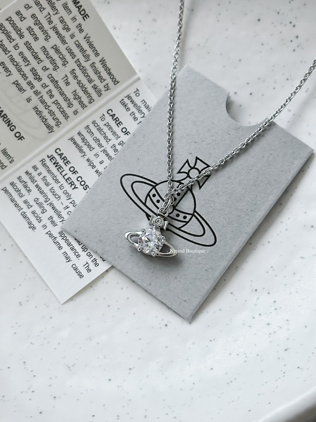 <好飾到✨> Vivienne Westwood Reina 白鑽星球項鍊