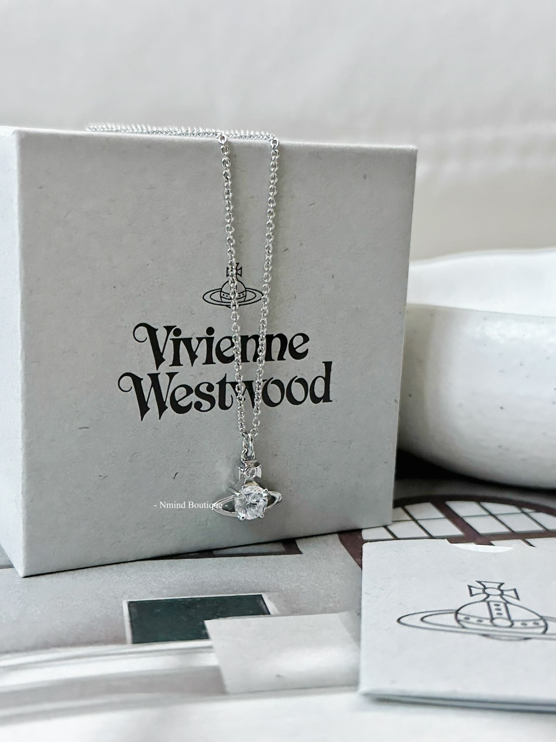 <好飾到✨> Vivienne Westwood Reina 白鑽星球項鍊