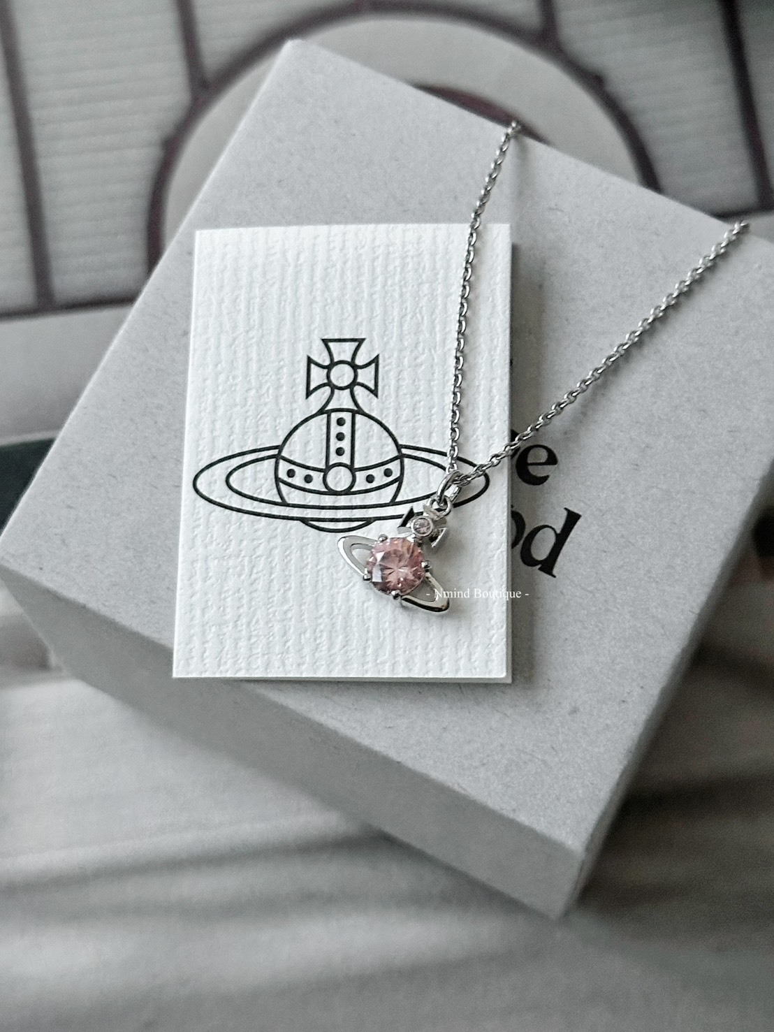 <好飾到✨> Vivienne Westwood Reina 香檳粉鑽星球項鍊