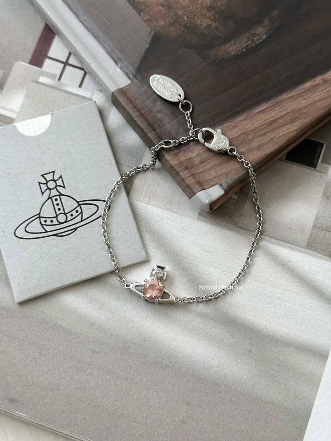 <好飾到✨> Vivienne Westwood Reina 香檳粉鑽星球手鍊