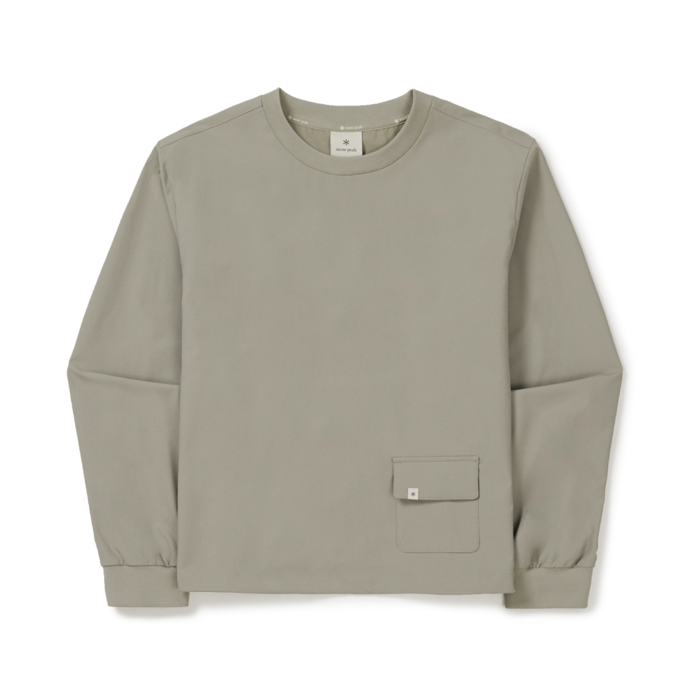 【SnowPeak 雪峰春季新品限時開團🔥 2/6 晚上12:00準時收單～】snow peak Lago Women Sweatshirt 女款 腰間口袋 大學tee S26SWTHT27