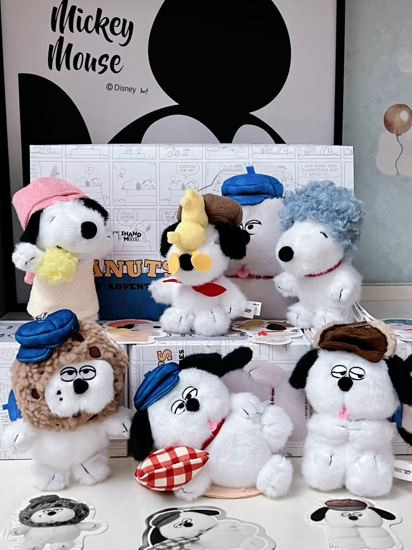 <兩盒免運>花生漫畫🥜小狗的隨機事件盲盒吊飾 鑰匙圈