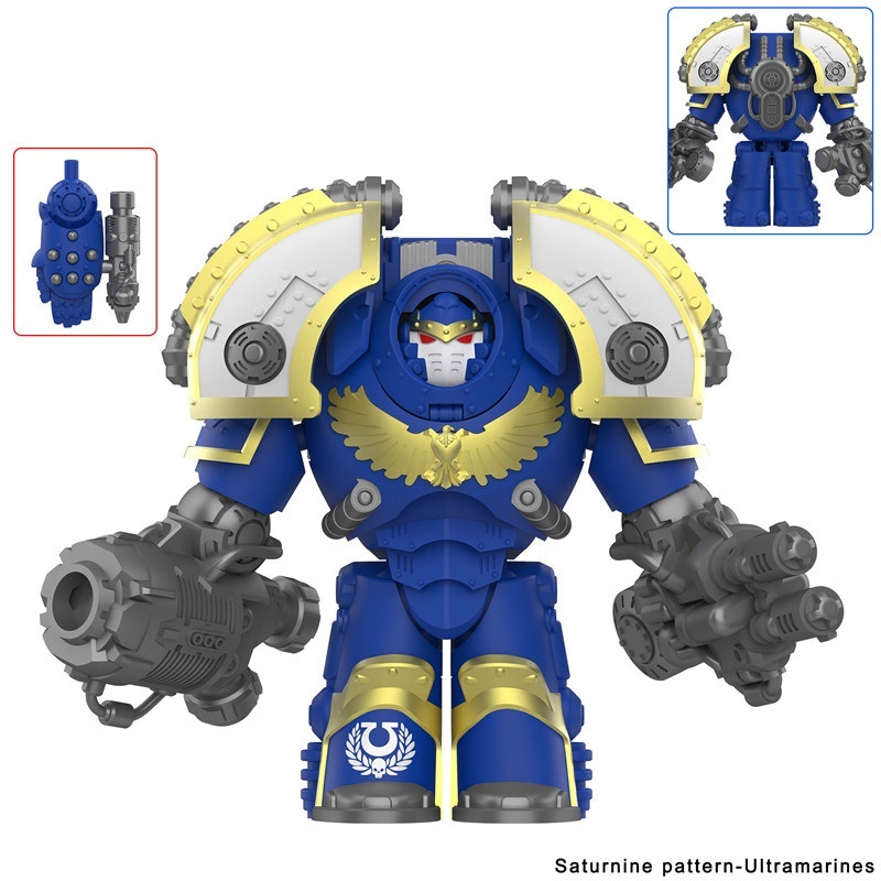 Saturnine Pattern Ultramarines 40k Custom Minifigures fit Lego DY758