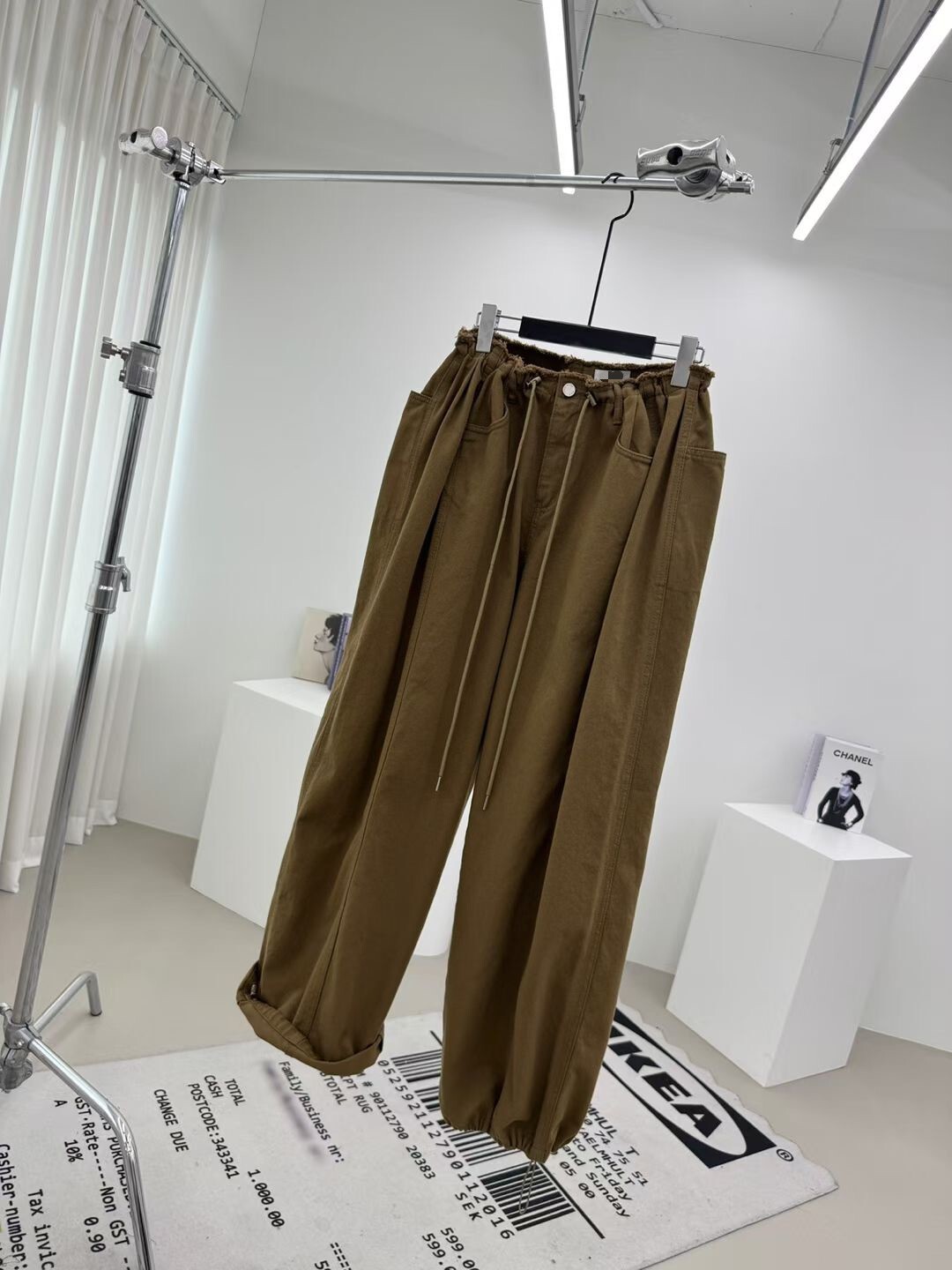 造型抽繩收腰褲(可束腳)