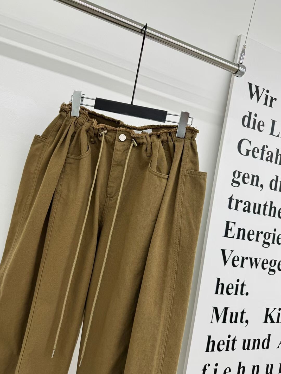 造型抽繩收腰褲(可束腳)