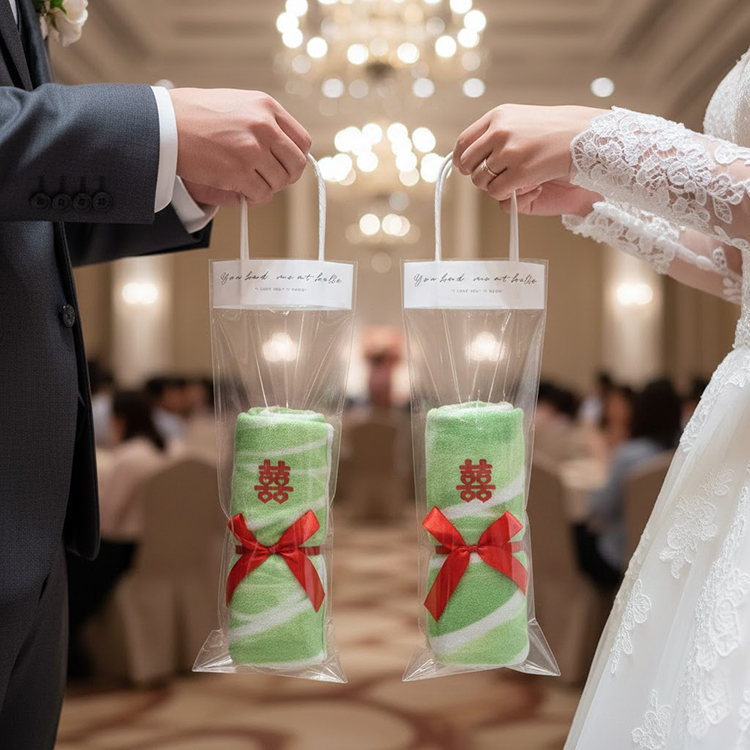 囍字白菜毯送提袋