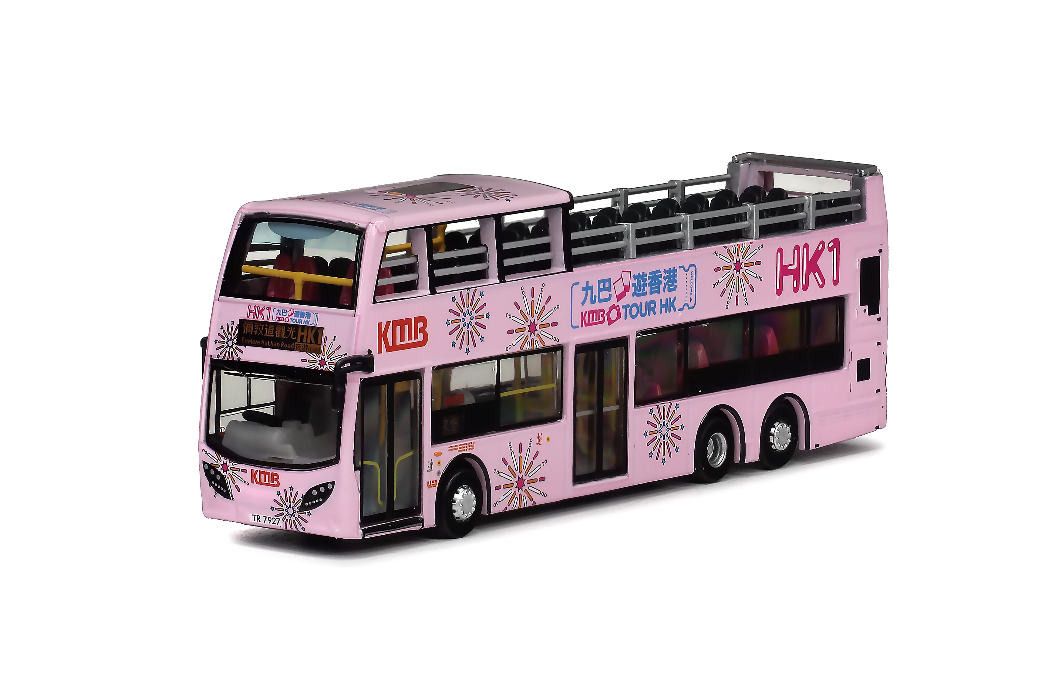 KMB2026061 1:120 九巴丹尼士歐盟五代12米開篷巴士 (HK1彌敦道觀光)