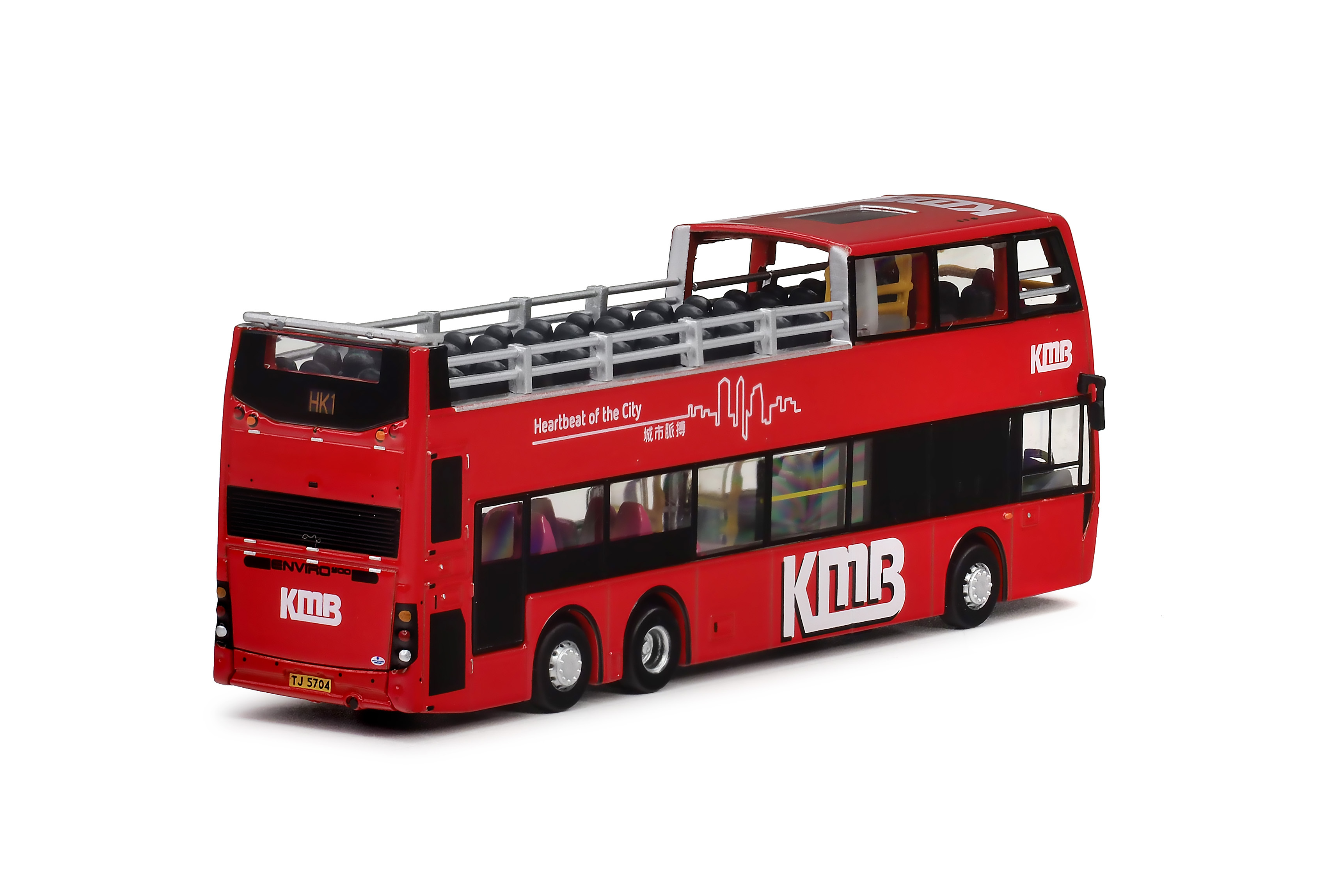 KMB2026060 1:120 九巴丹尼士歐盟五代12米開篷巴士 (HK1尖沙咀-黃大仙)