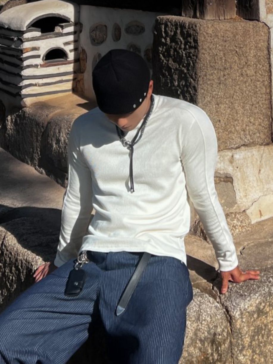 暗直紋長袖衫 T5905