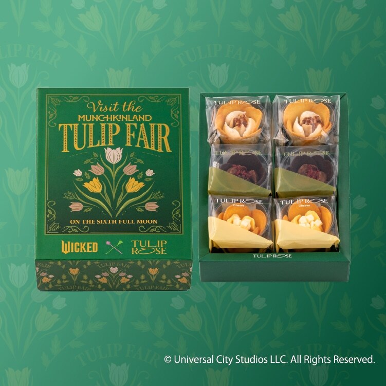 日本直送 馬年禮盒 夢幻花朵甜品🌹  TOKYO TULIP ROSE 鬱金香玫瑰曲奇 X 魔法壞女巫：第二部 特別版 六個入