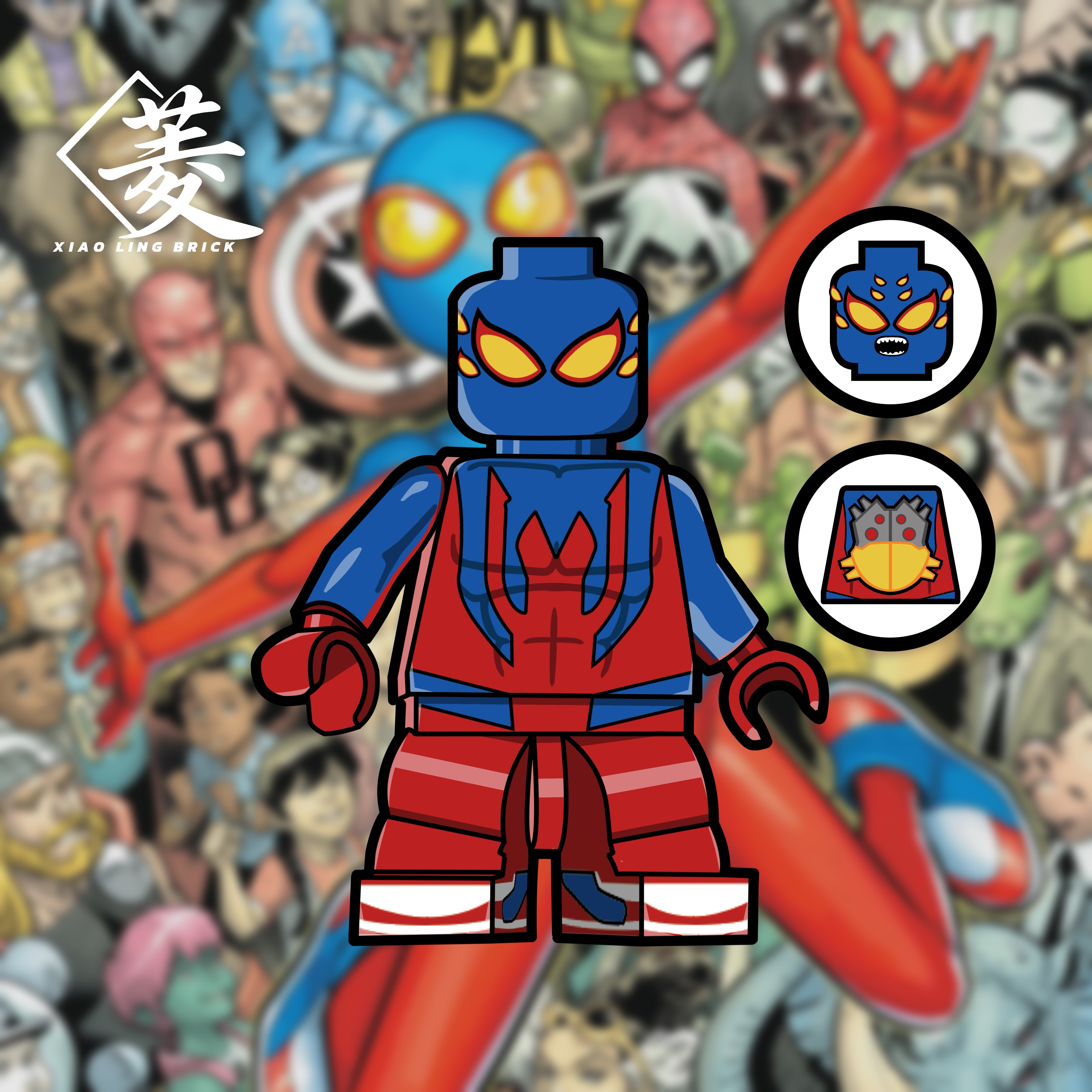 【預訂】【XiaoLingBrick】蜘蛛小子