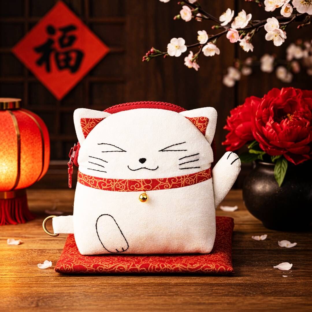 招財貓零錢包(材料包)