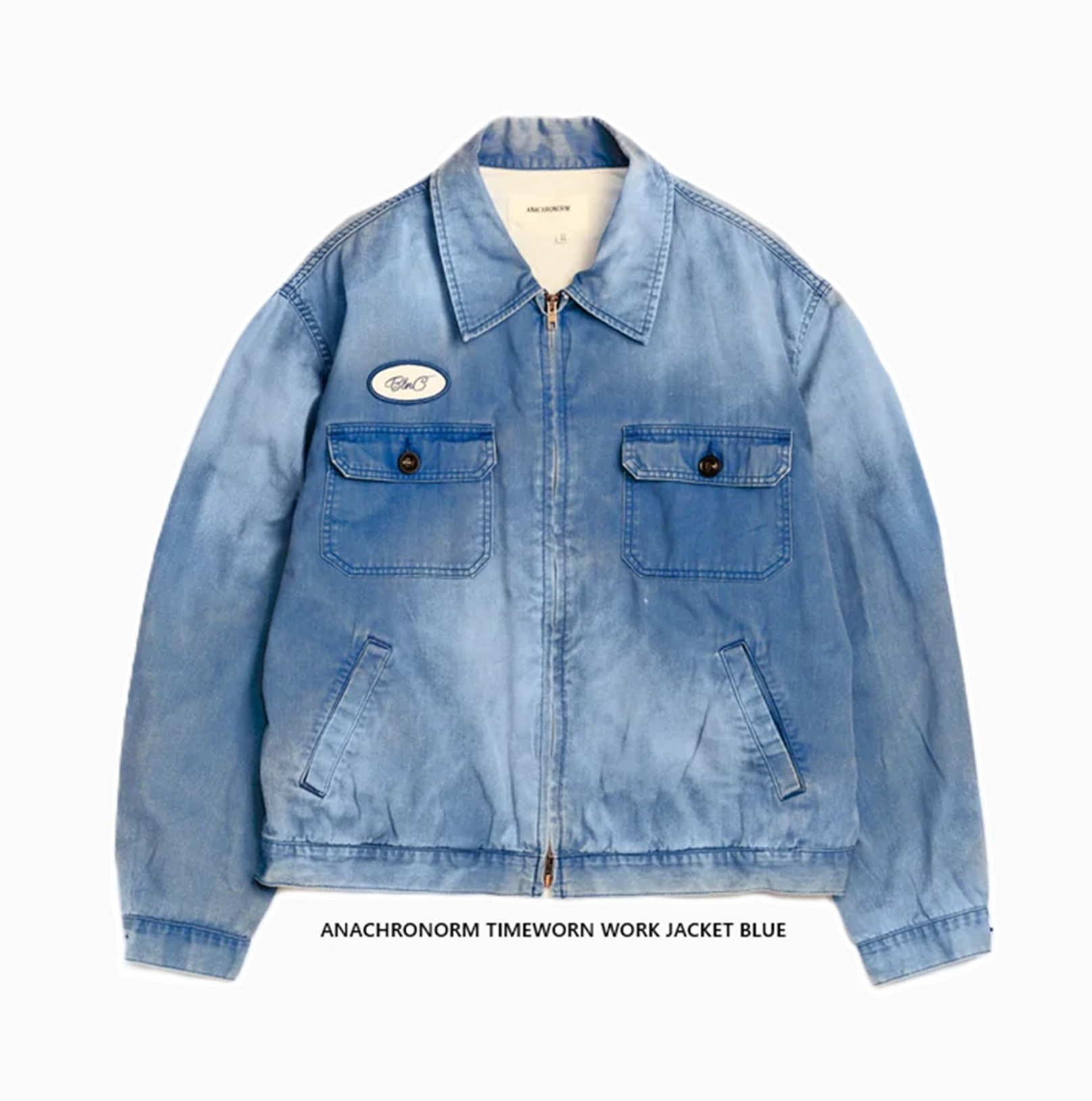 ANACHRONORM 2026 TIMEWORN WORK JACKET BLUE AN404 - PRE ORDER ITEM (預訂中)