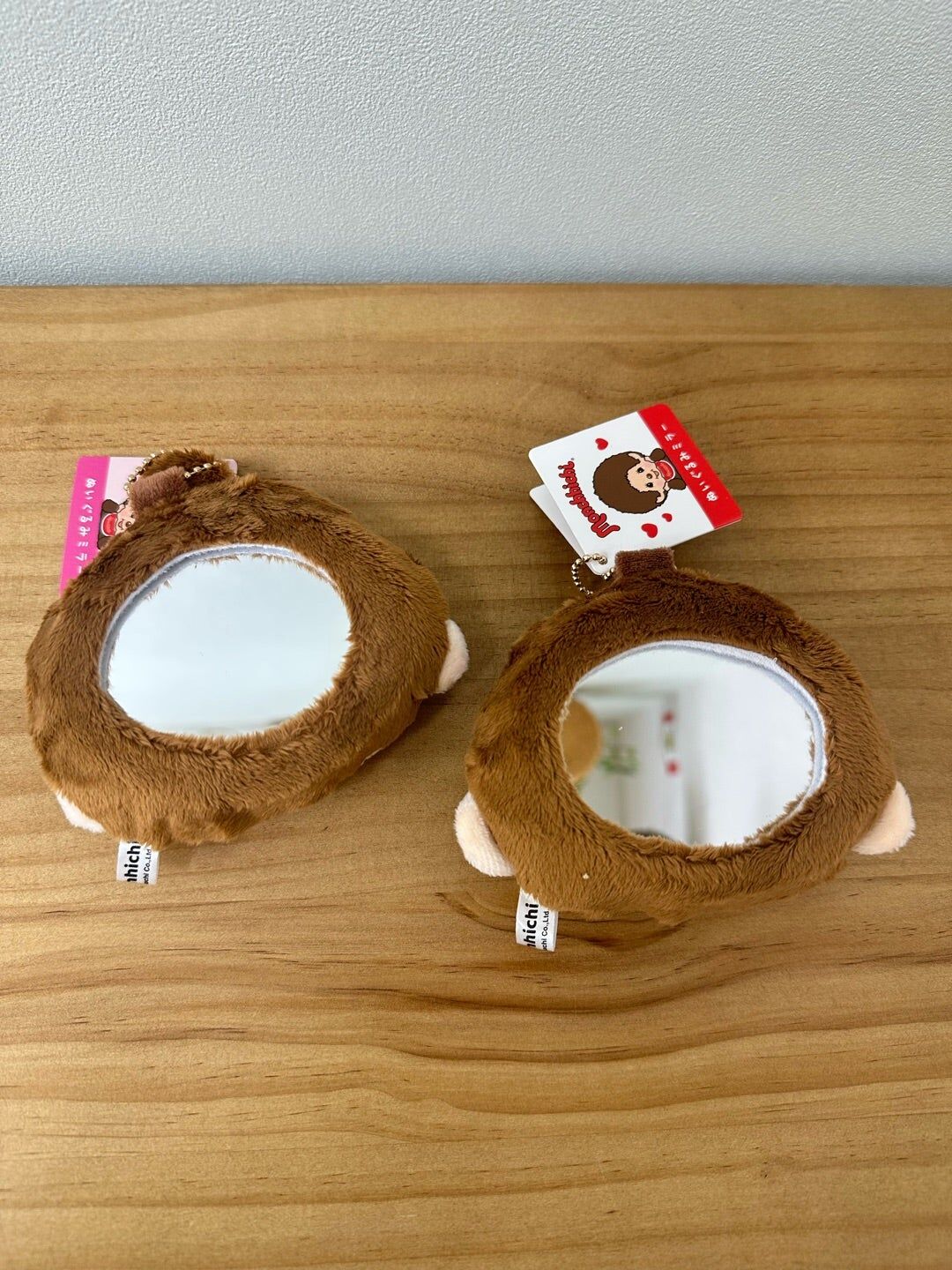 預購┃Monchhichi 夢奇奇 蒙奇奇 大頭 鏡子 吊飾