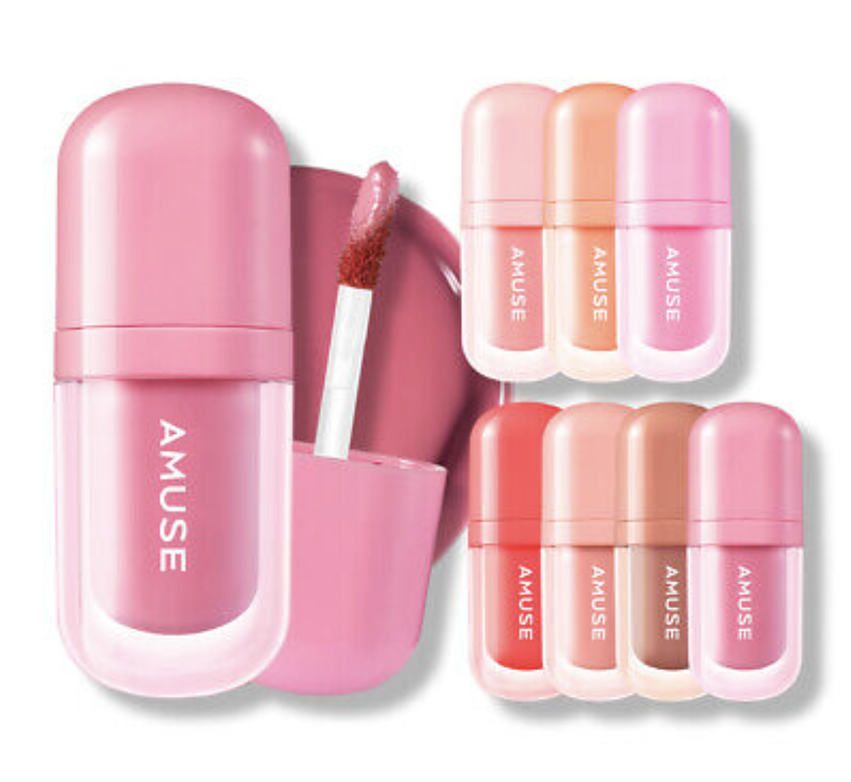 現 貨丨Amuse Bebe Mini Tint 豐盈光澤感保濕唇釉 01-08