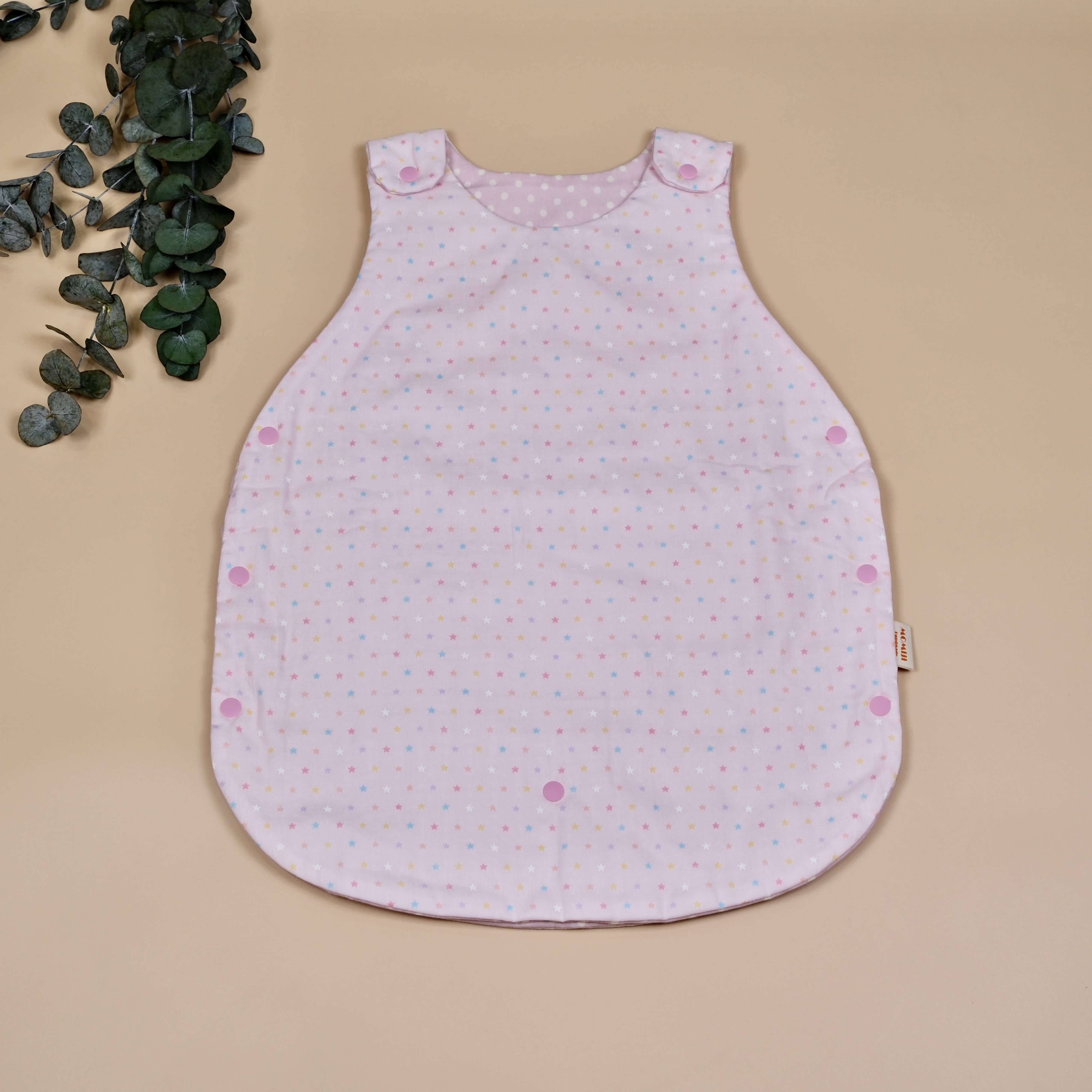 二重紗寶寶防踢被 | 星星粉紅