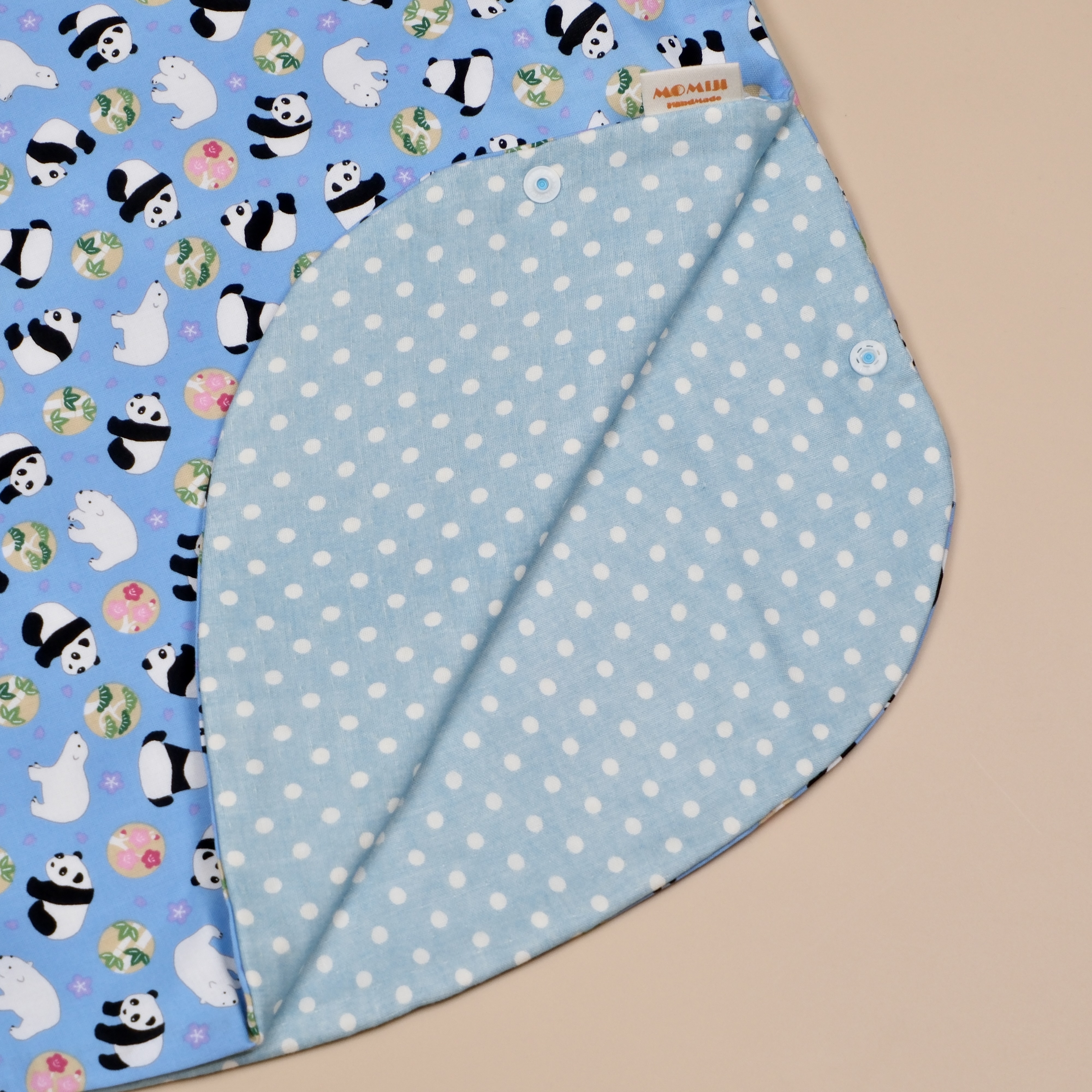 二重紗寶寶防踢被 ｜ 熊貓北極熊藍