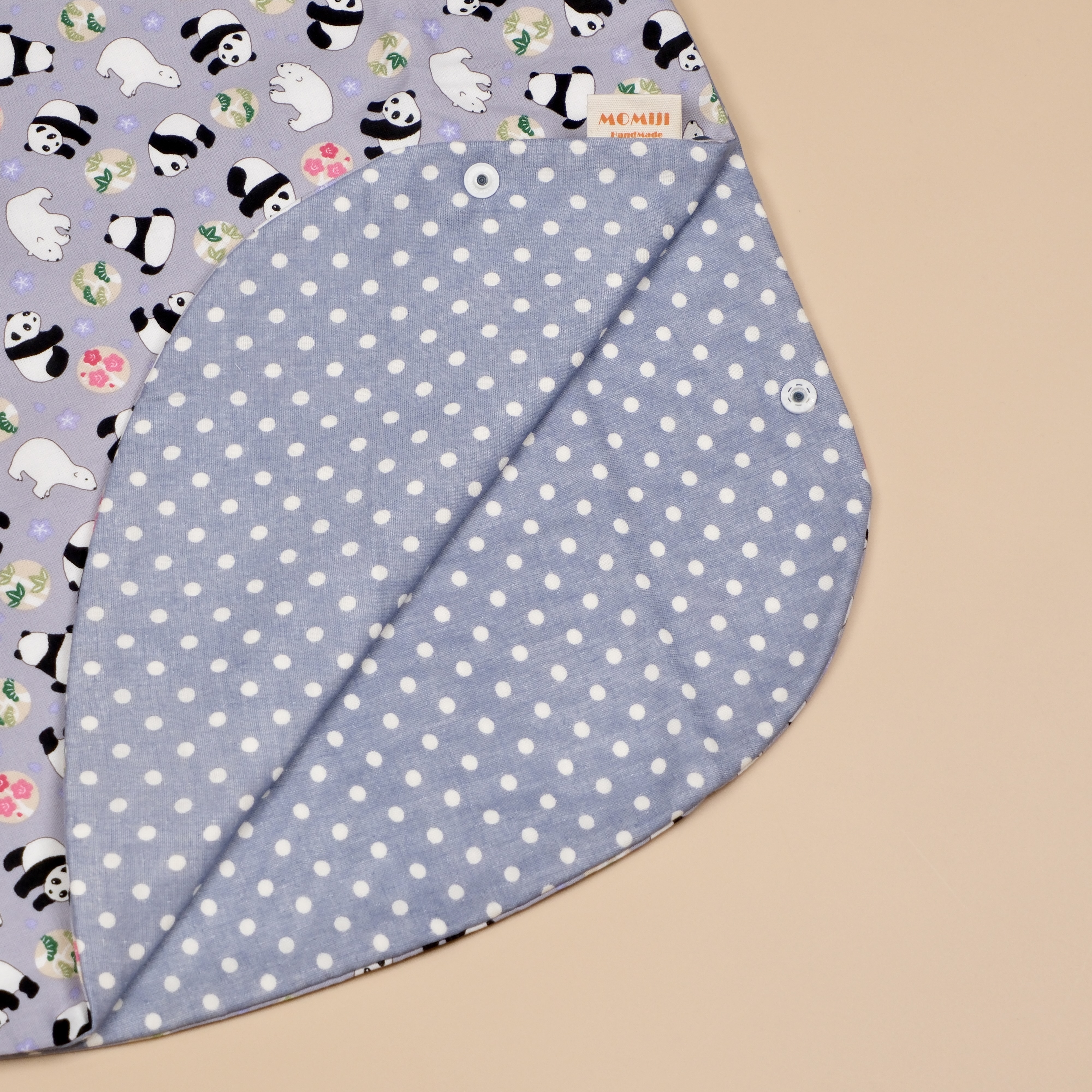 二重紗寶寶防踢被 ｜ 熊貓北極熊灰
