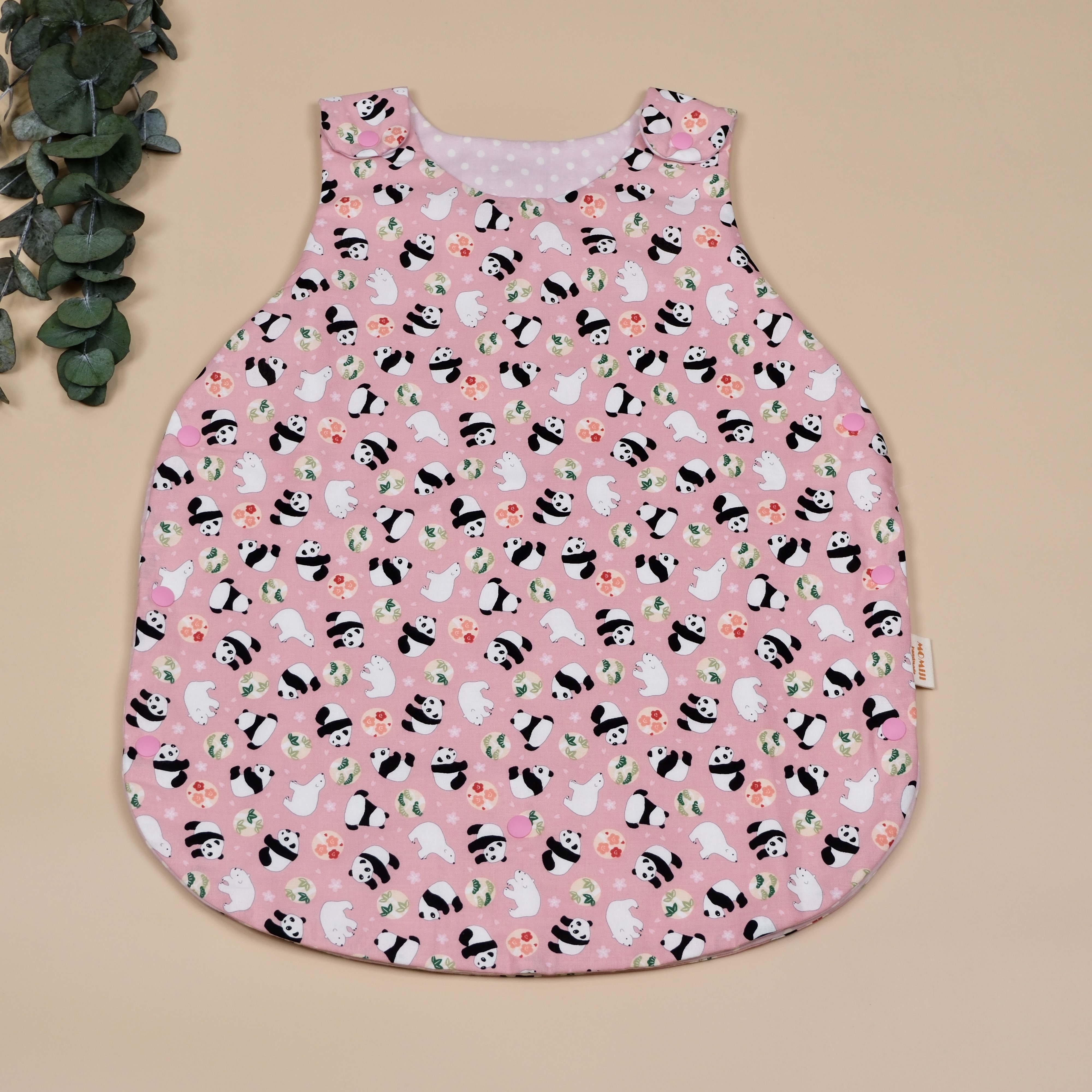 二重紗寶寶防踢被 ｜ 熊貓北極熊粉紅