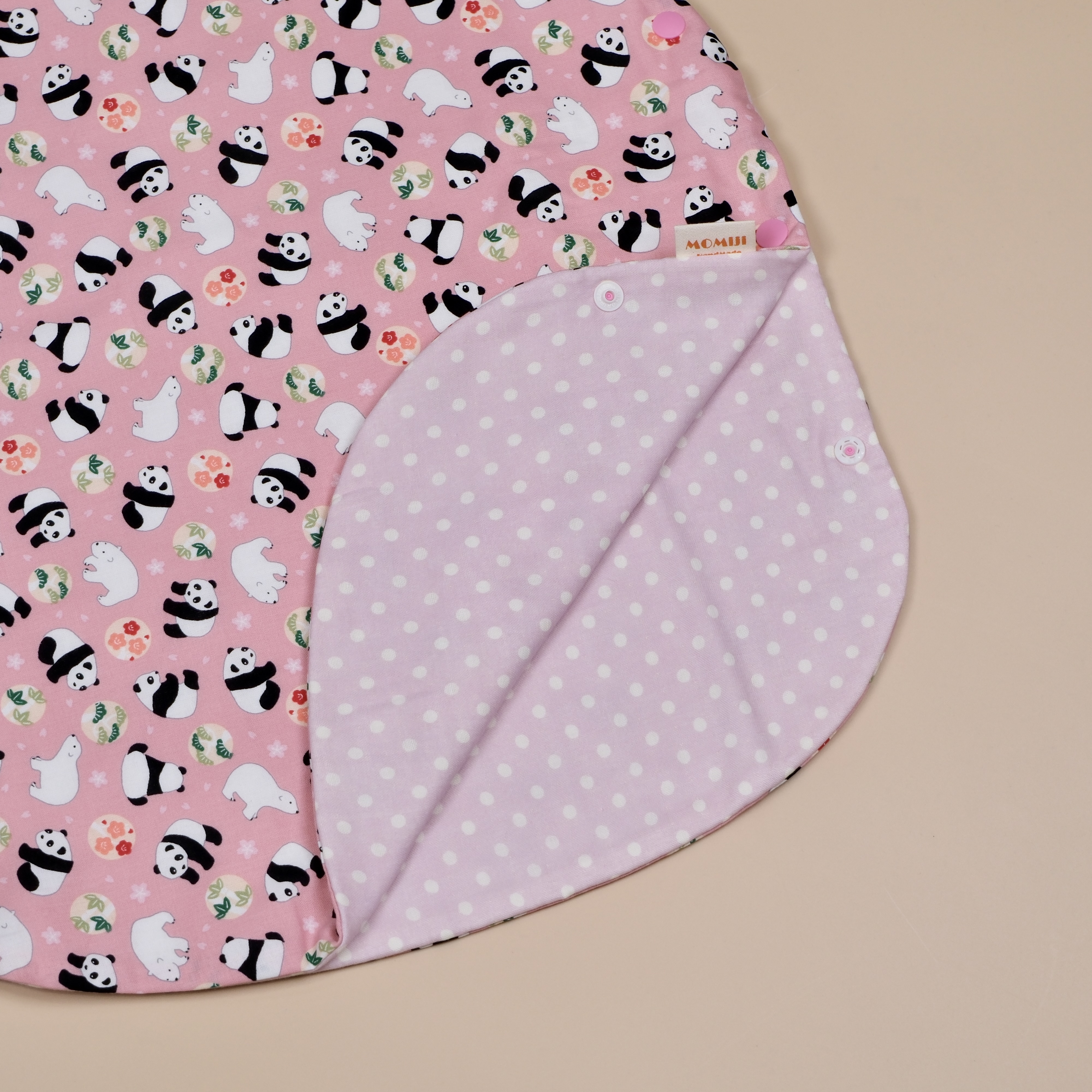 二重紗寶寶防踢被 ｜ 熊貓北極熊粉紅