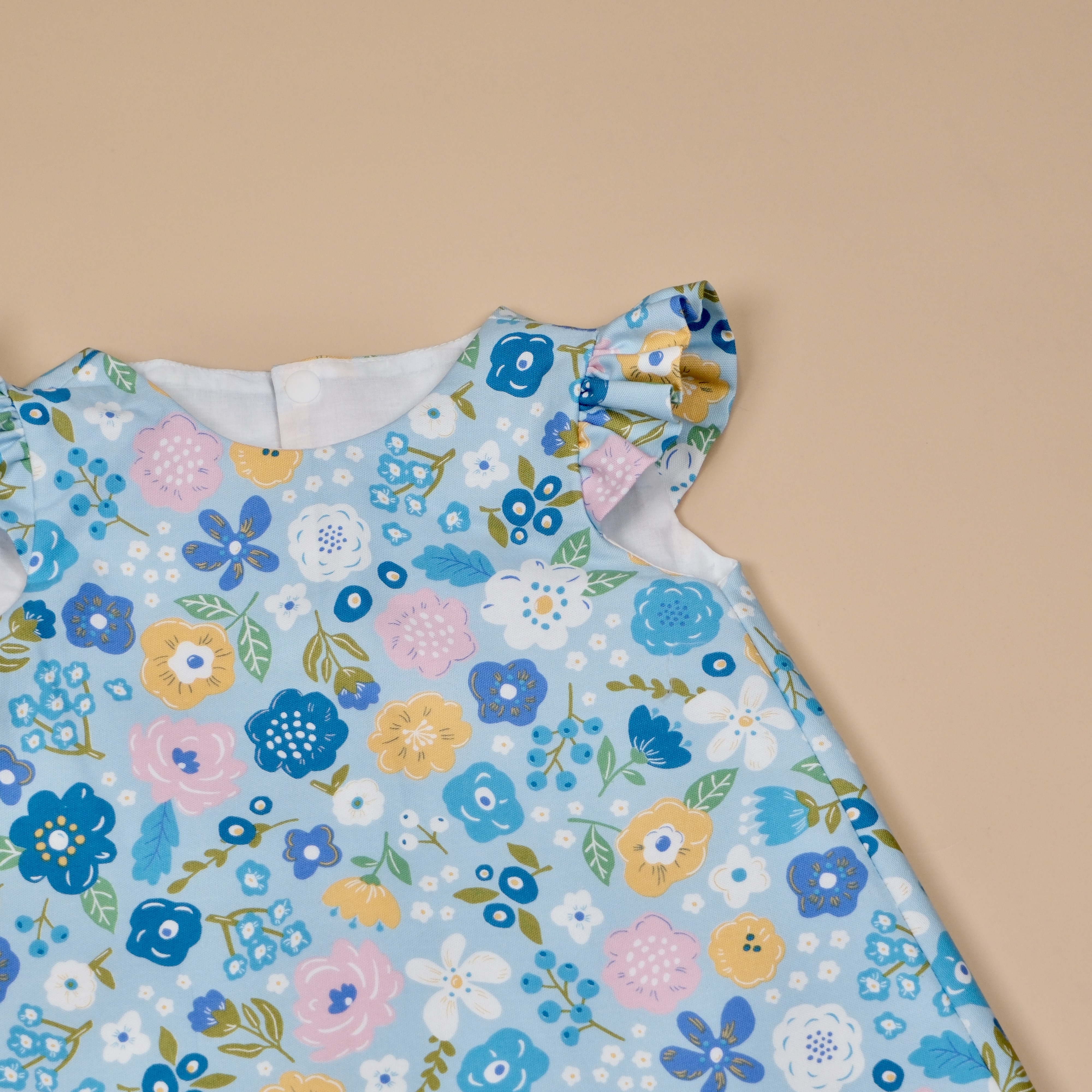 Printemps Bleu 春日藍花 ✤ 手作飛袖洋裝 ✤