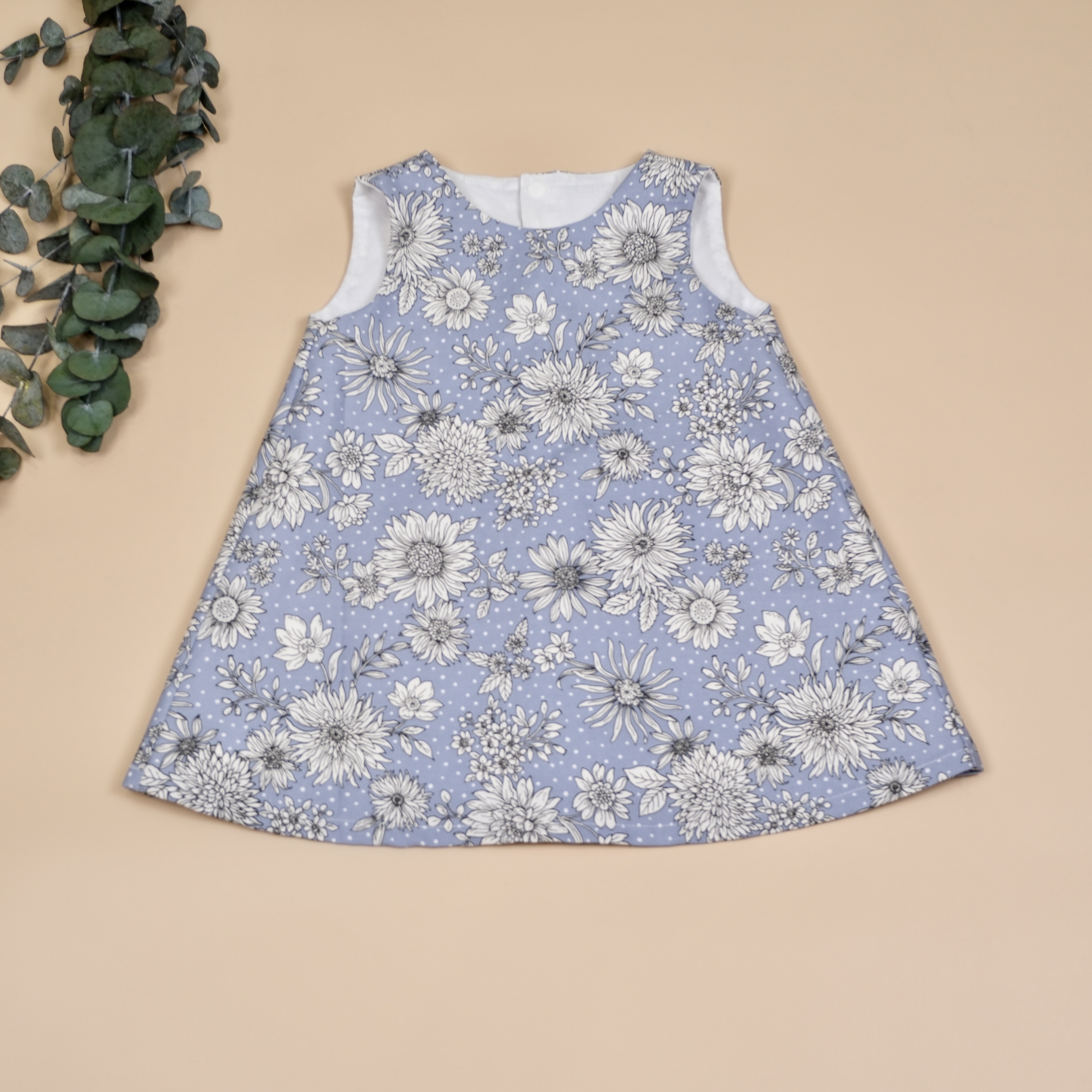 Jardin Bleu 藍色花園 ✤ 手作無袖洋裝 ✤