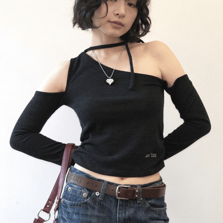 ASON｜MUSE CUT-OUT TEE [4 colors]