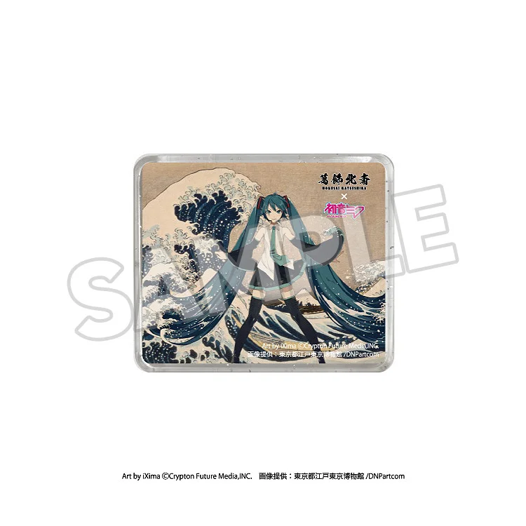 Hokusai×Hatsune Miku 3D Magnet - The Great Wave/Kaihō Kairei