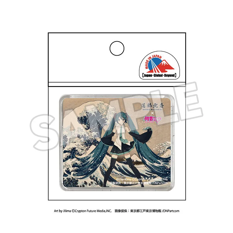 Hokusai×Hatsune Miku 3D Magnet - The Great Wave/Kaihō Kairei