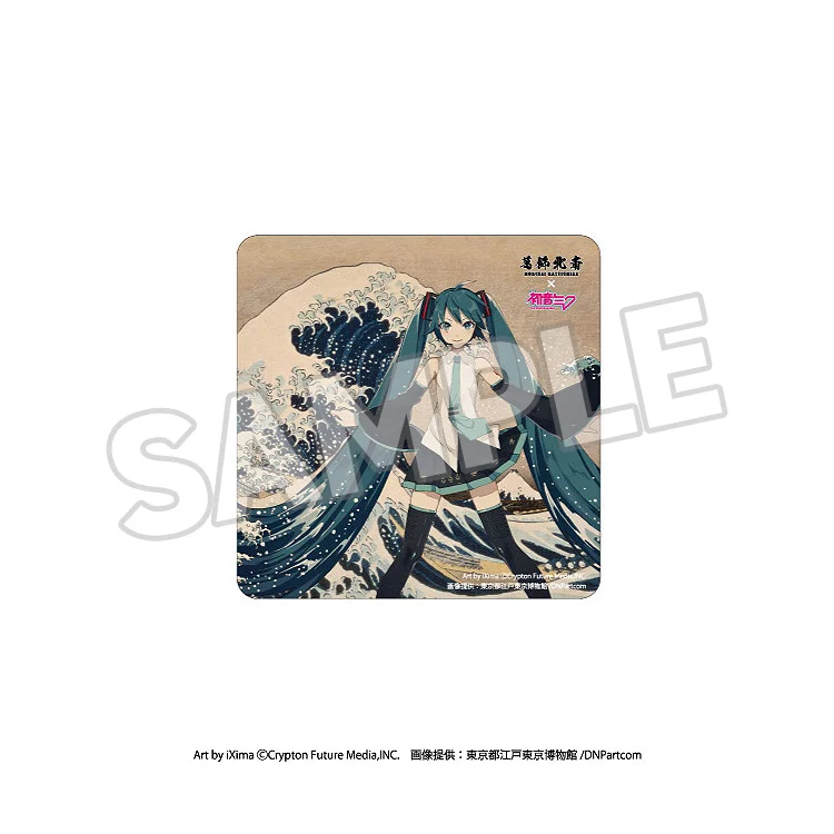 Hokusai×Miku Car Magnet - Great Wave/Kaihō Kairei